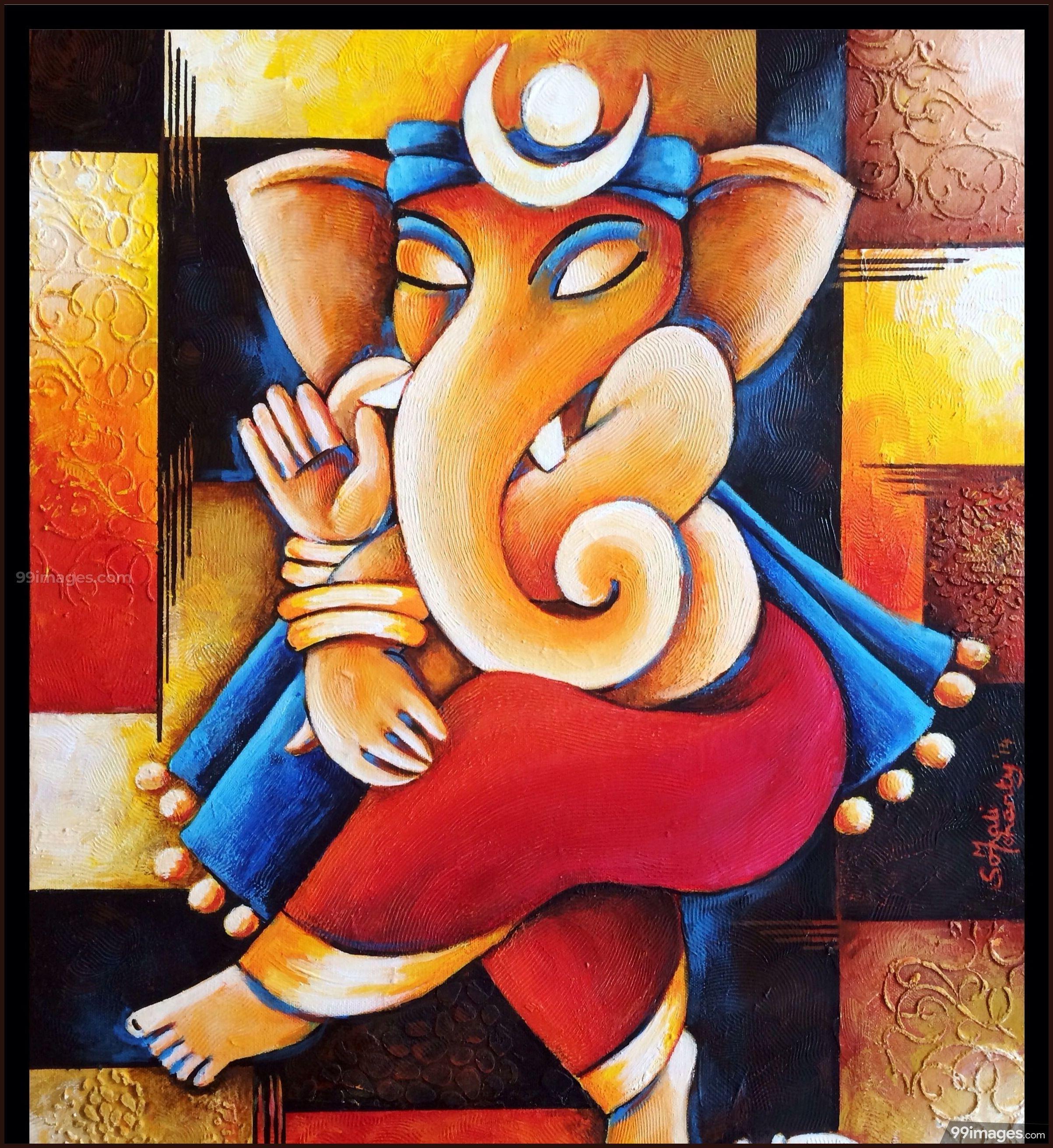 Abstract Ganesha Mandala – Saudamini Madra Designs