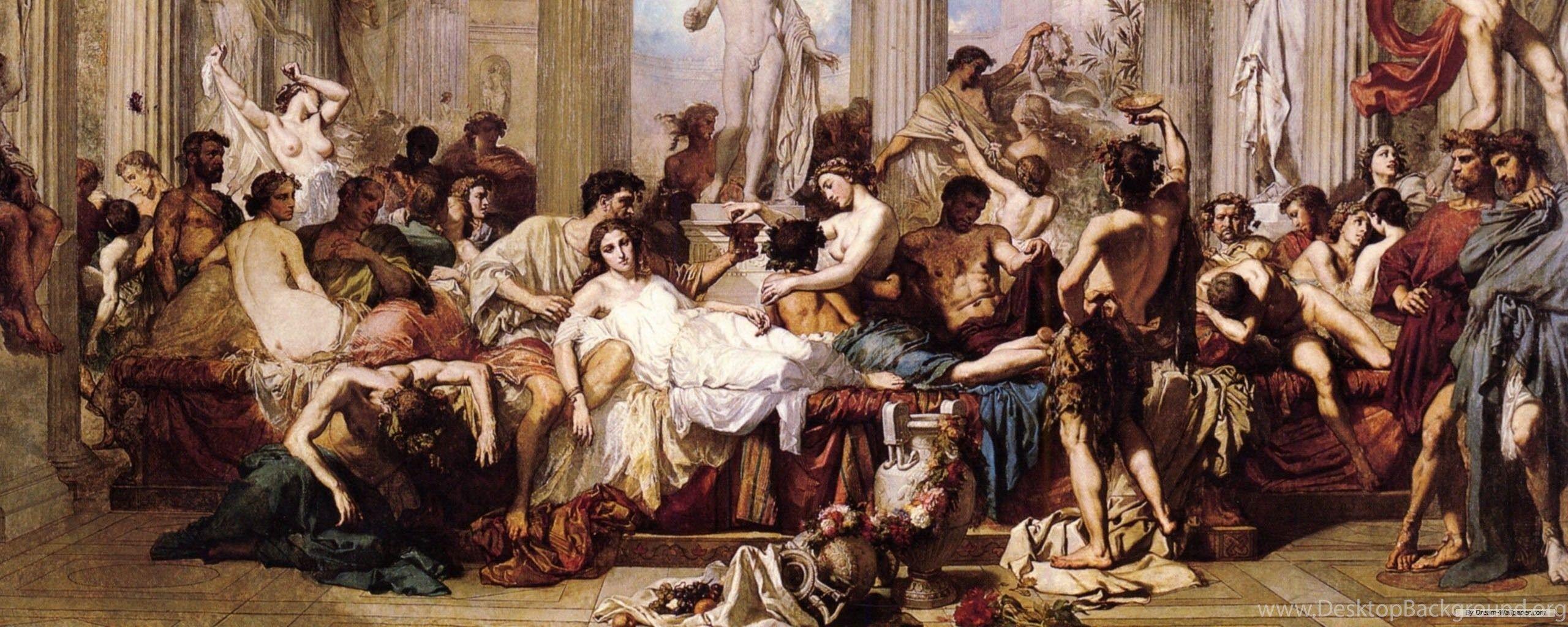 2560x1024 Famous Paintings Wallpaper Desktop Background