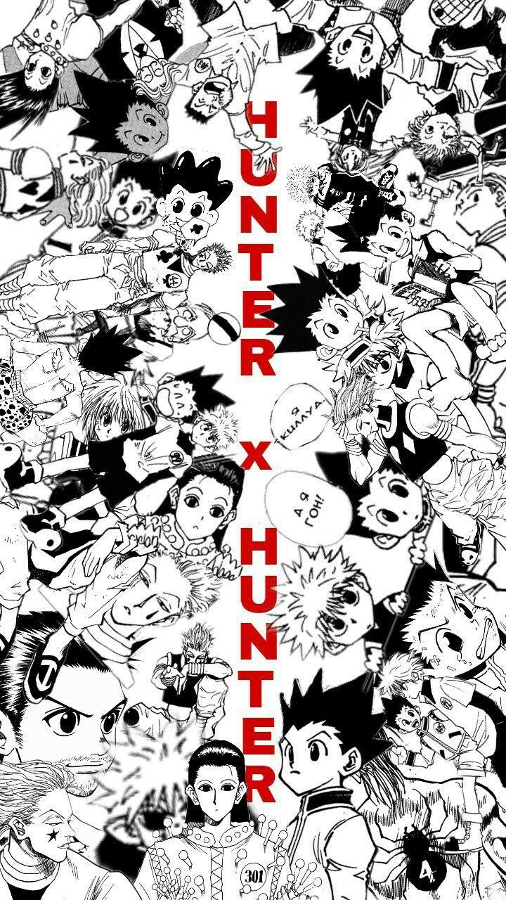 720x1280 Hunter x Hunter collage Killua Gon. Hisoka, Fond ecran manga, Dessin