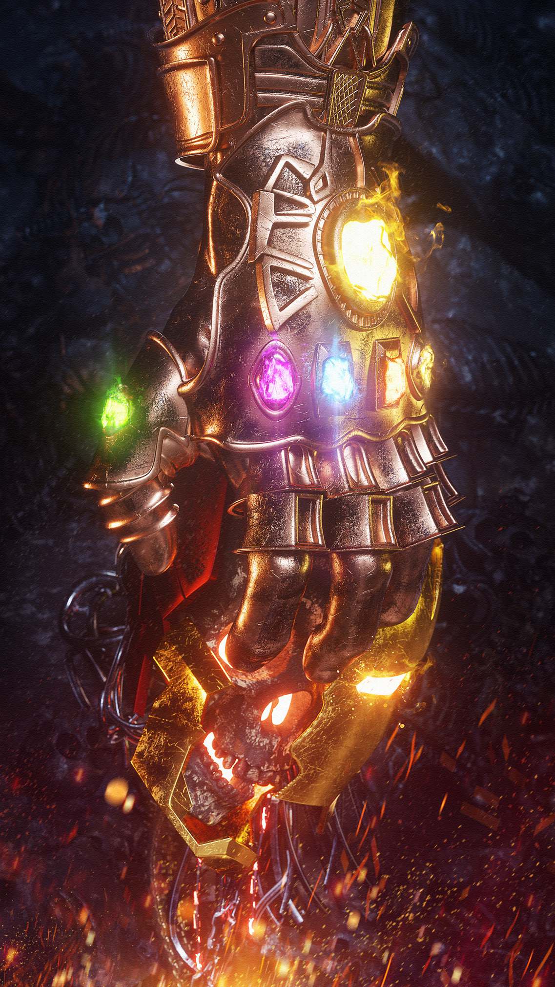 1137x2022 The Infinity Gauntlet Thanos Infinity War Iron Man Death Wallpaper