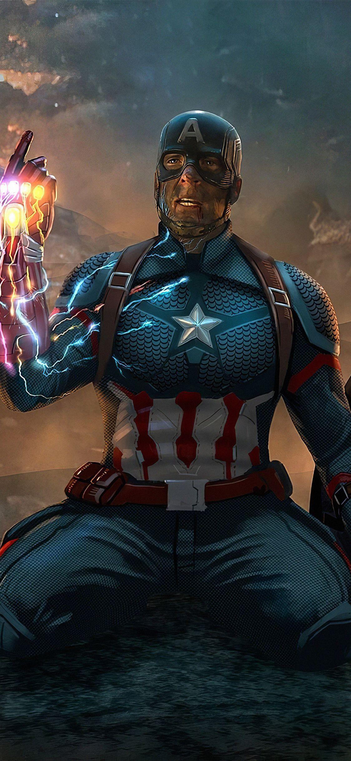 1125x2436 Captain America What If Infinity Gauntlet iPhone XS