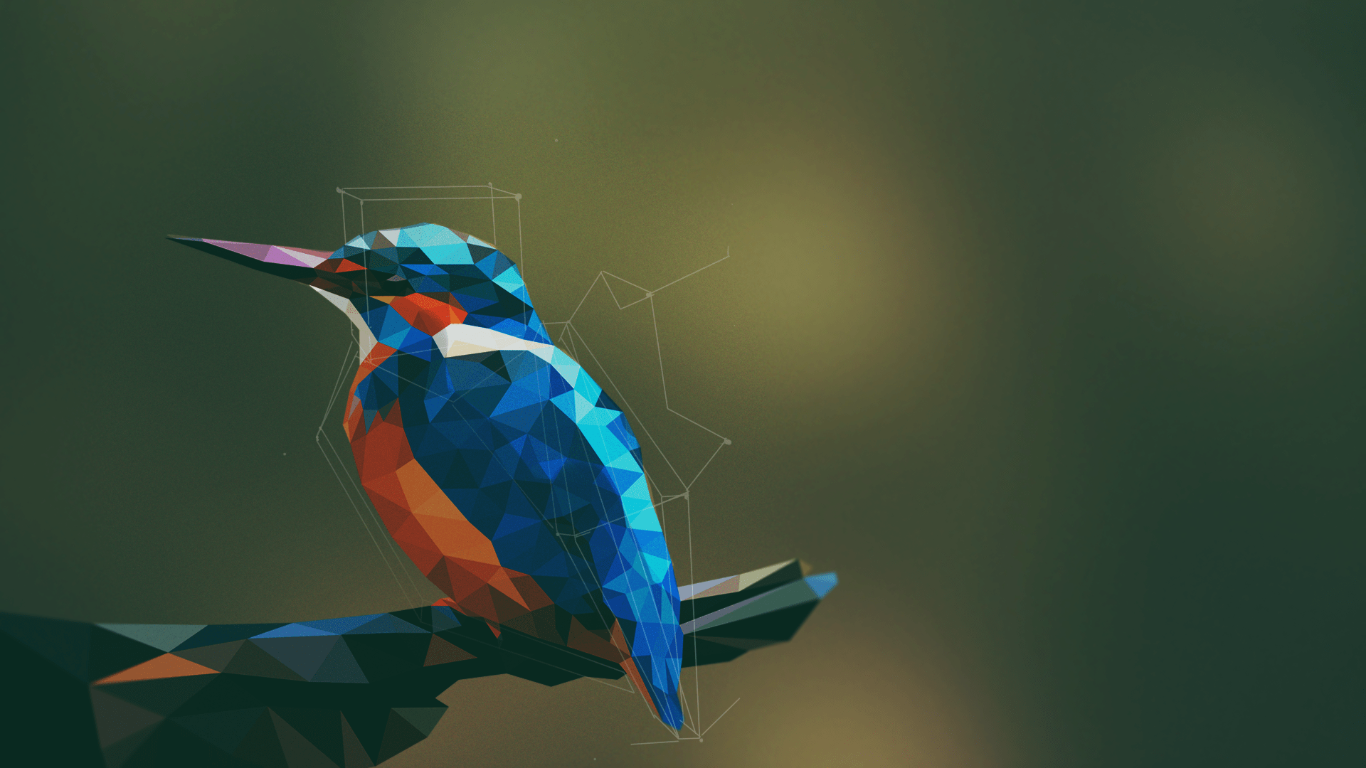 1920x1080 High Def Collection: 44 Full HD Low Poly Wallpaper In Full HD