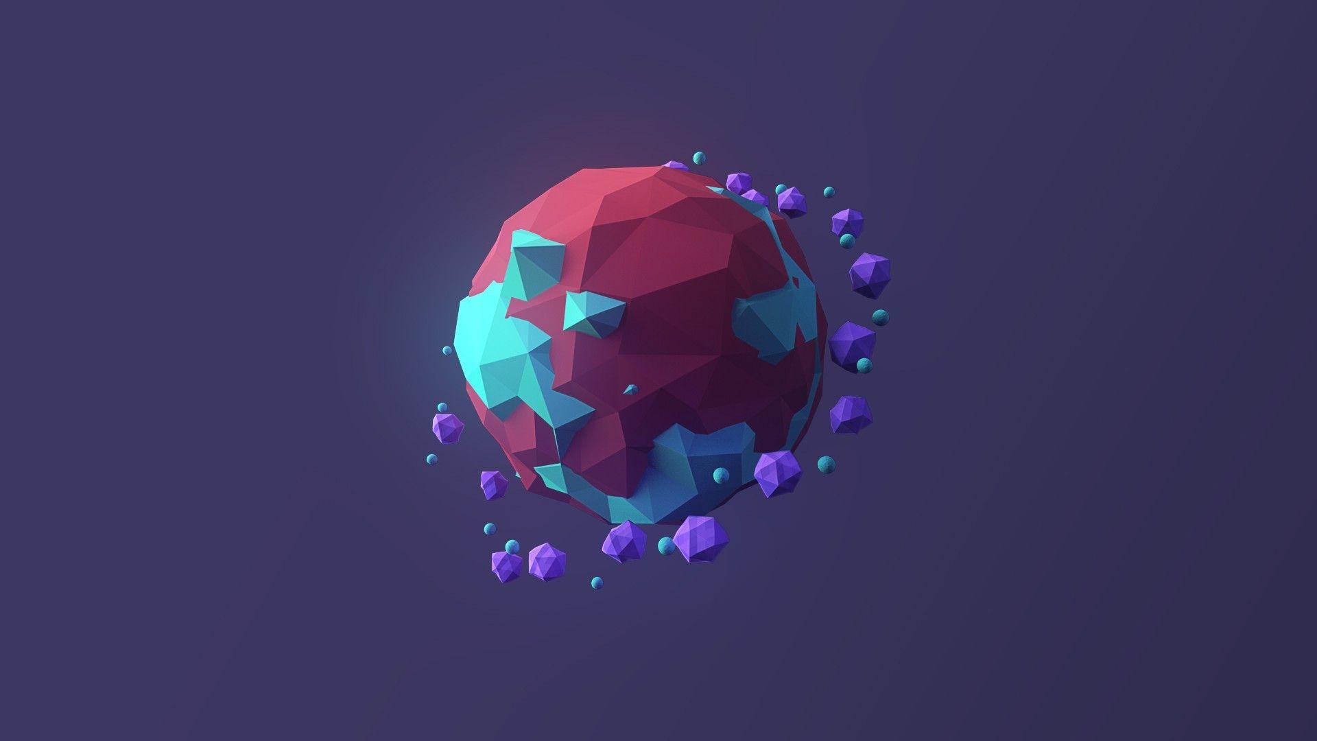 1920x1080 Free download 77 Low Poly Wallpaper 1920x1080