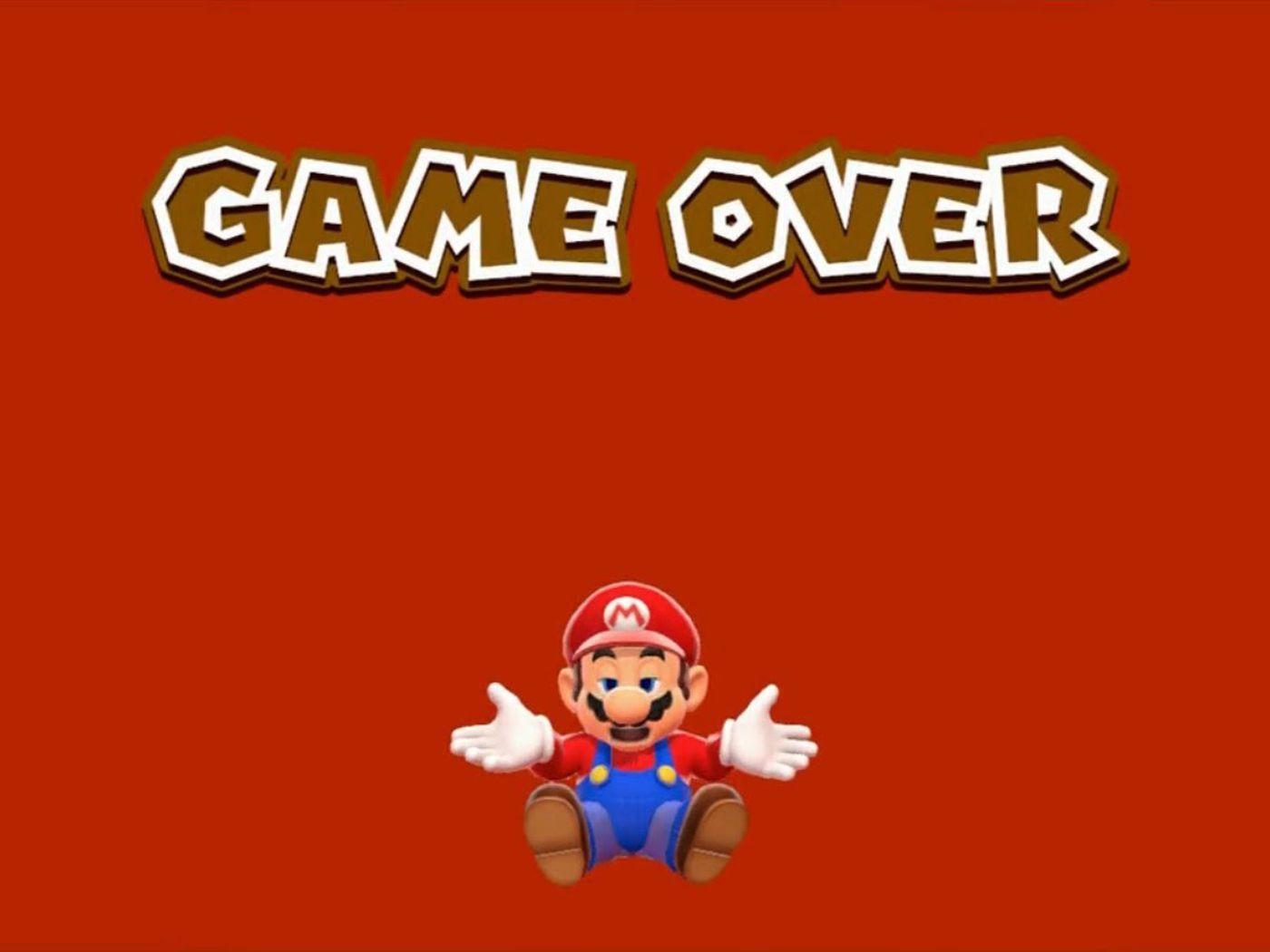Mario Game Over Gif