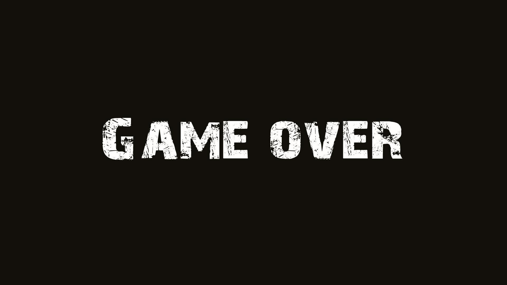 1920x1080 Game Over Wallpaper