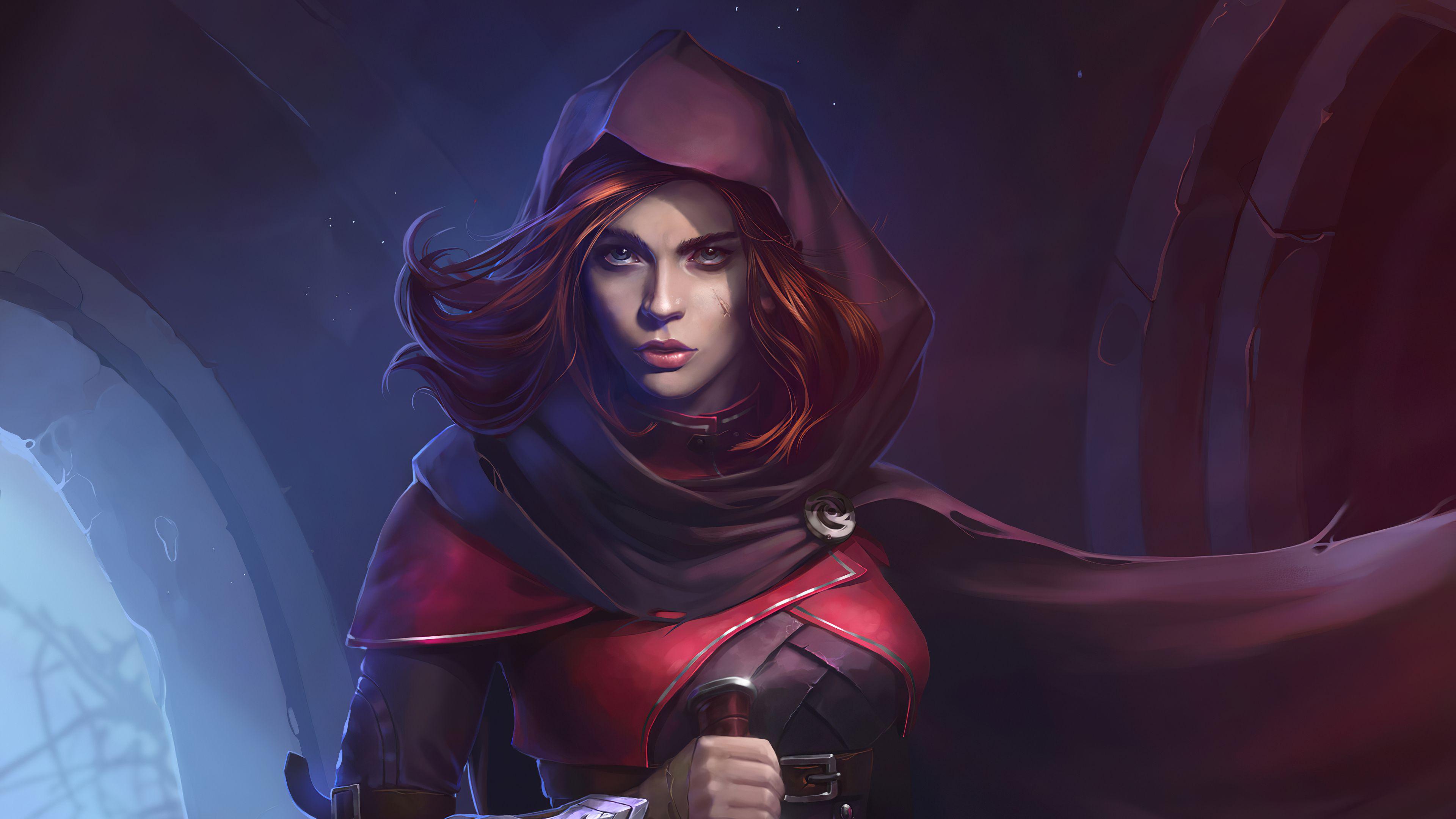 3840x2160 Assassin Girl, HD Artist, 4k Wallpaper, Image, Background