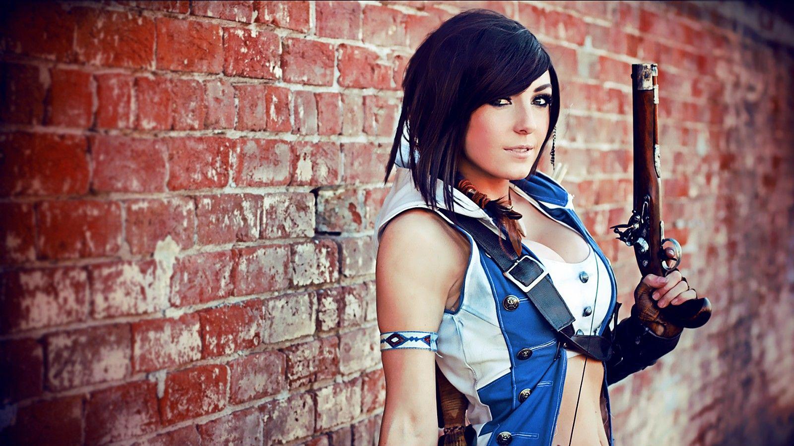 1600x900 Assassin&;s Creed cosplay weapons gun weapon gun girl