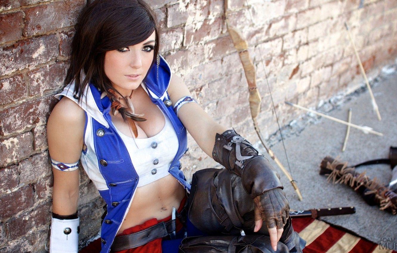 1332x850 Wallpaper Girls, bow, knife, , arrows, cosplay, I love it
