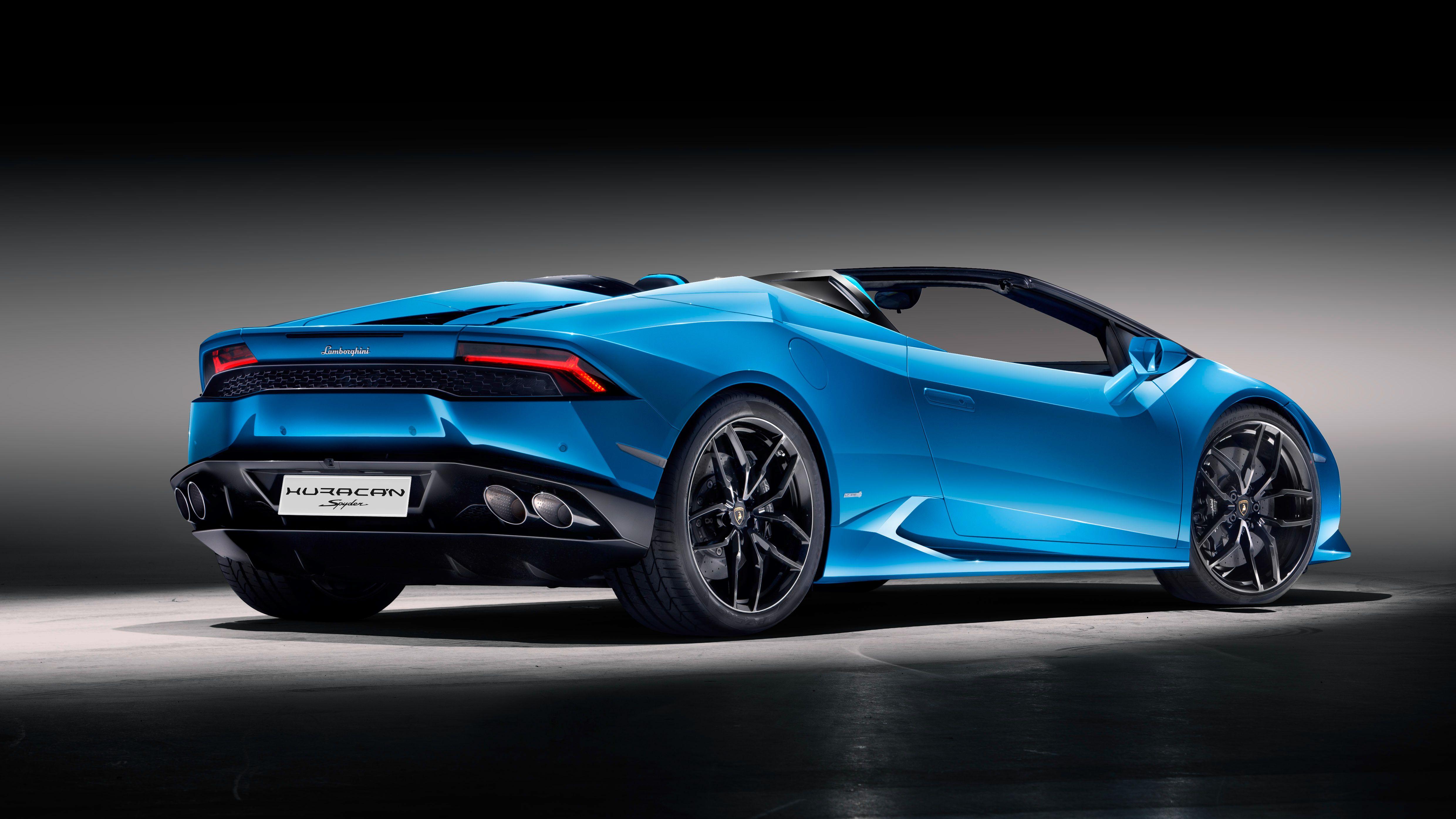 4961x2791 Lamborghini Huracan Spyder Convertible Rear, HD Cars, 4k Wallpaper, Image, Background, Photo and Picture
