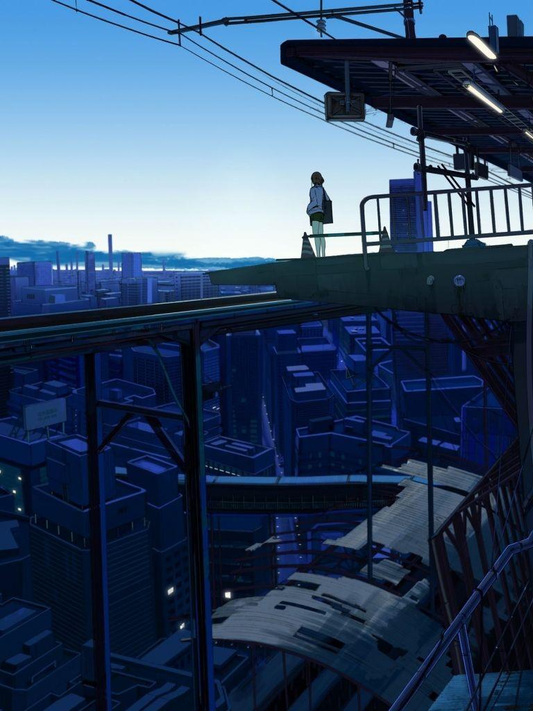 768x1024 Free download Japanese Anime City Wallpaper Top Japanese Anime