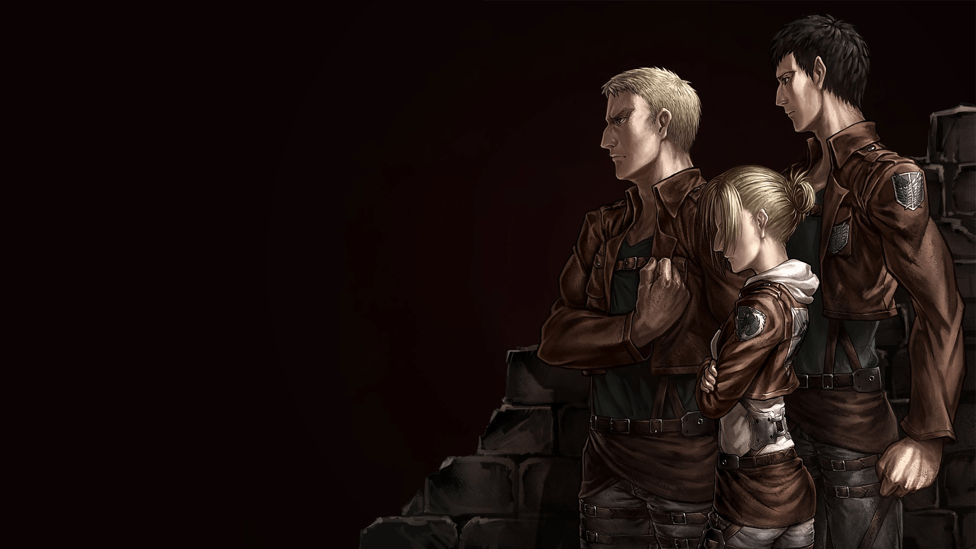 1920x1080 Reiner, Annie, and Bertholdt [Attack on Titan]1920x1080