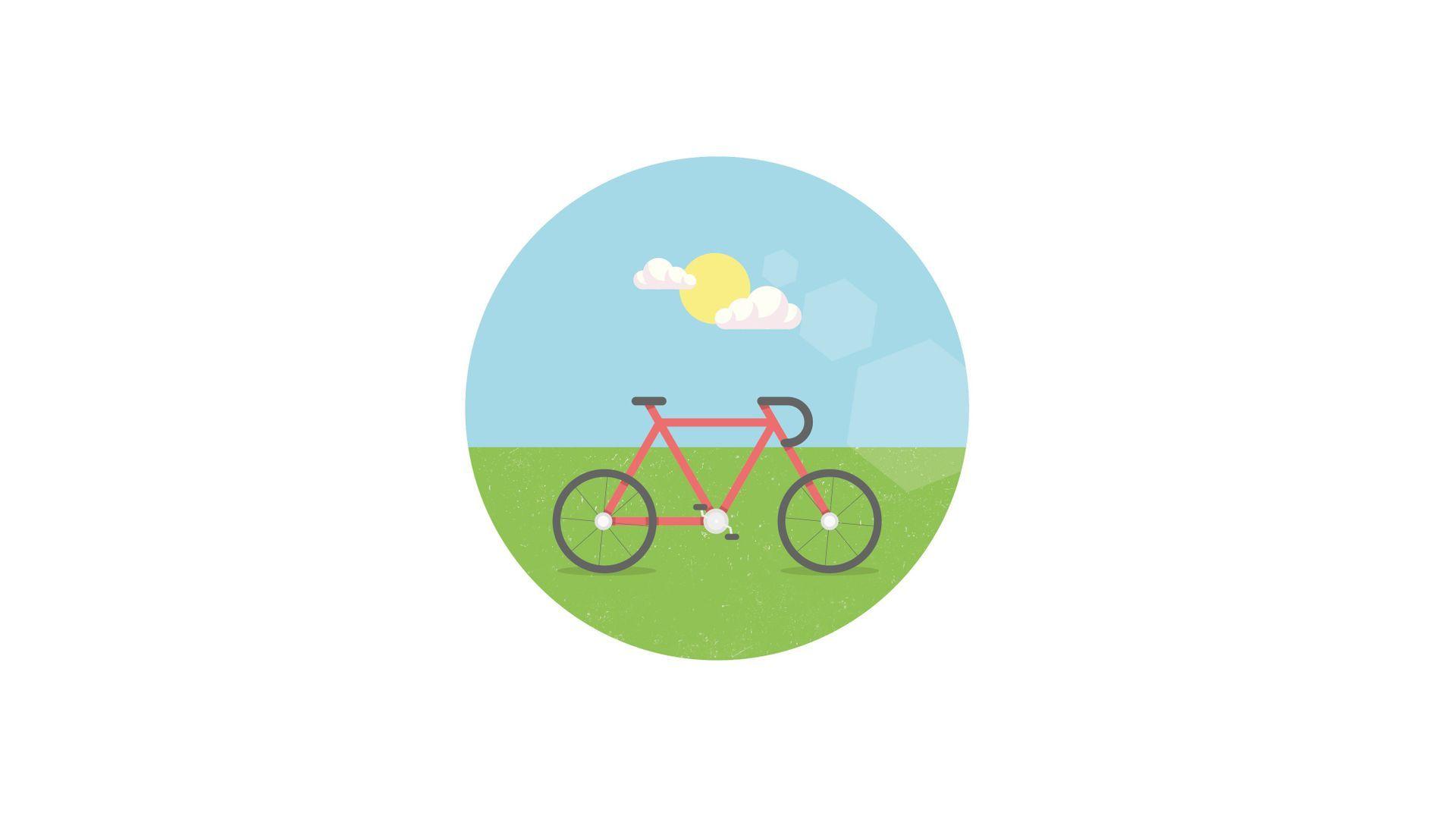 1920x1080 Minimalist Bicycle Summer Free Download Wallpaper HQ