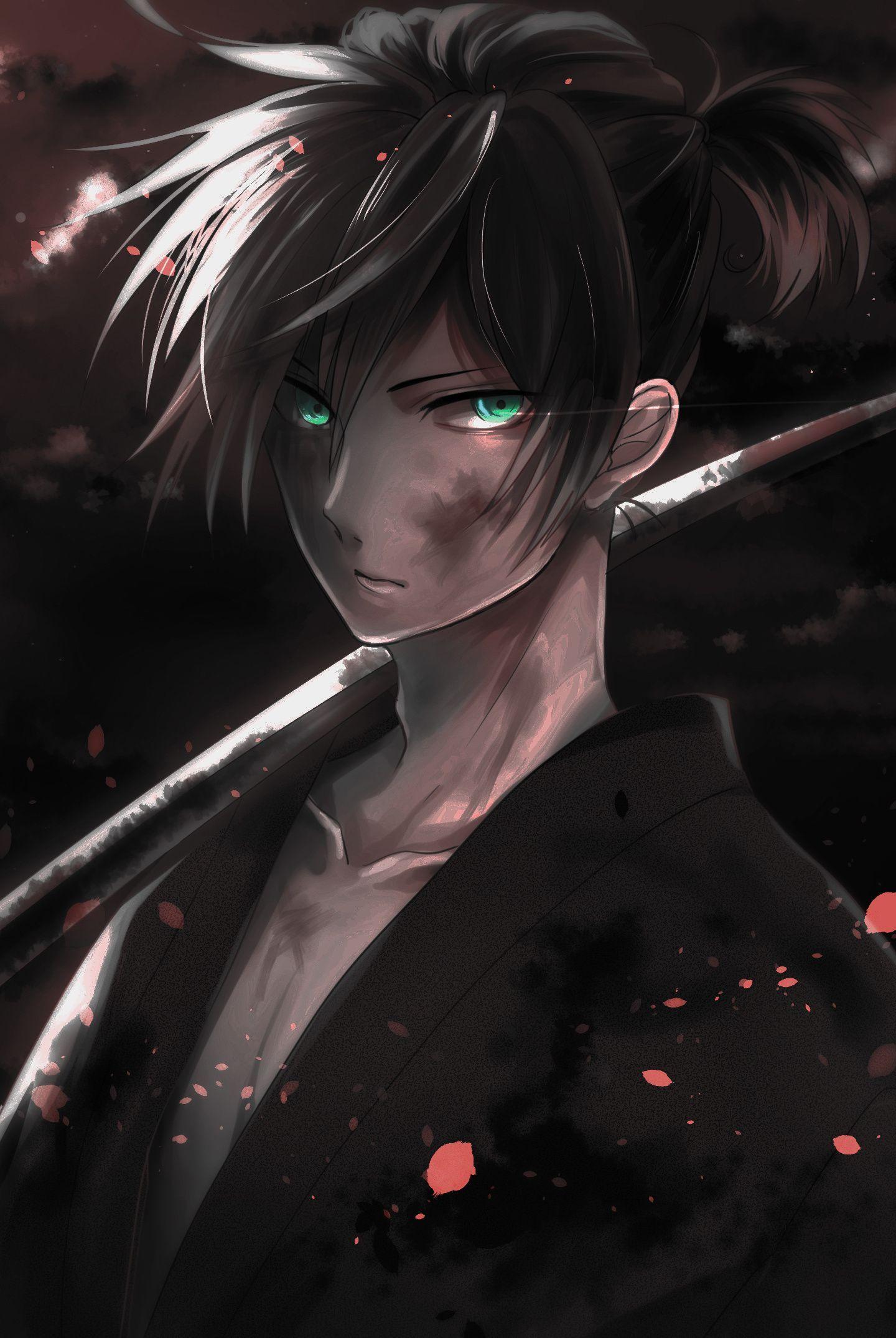 1440x2150 Wallpaper Warrior Yato Noragami Dark Anime. Yato, Papel