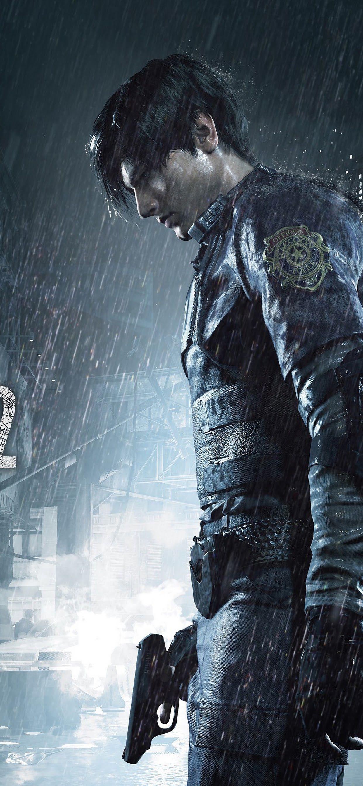 1242x2688 Resident Evil 2 Leon S. Kennedy Claire Redfield 4K 3840x2160 Wallpaper