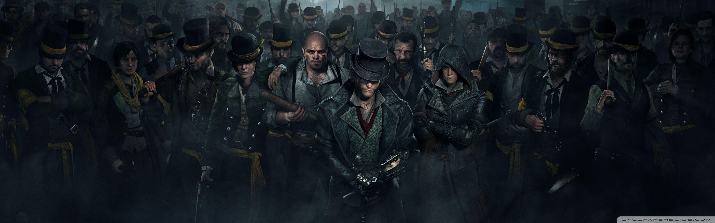 2880x900 Assassin's Creed Syndicate Gang 2015 video game Ultra HD Desktop
