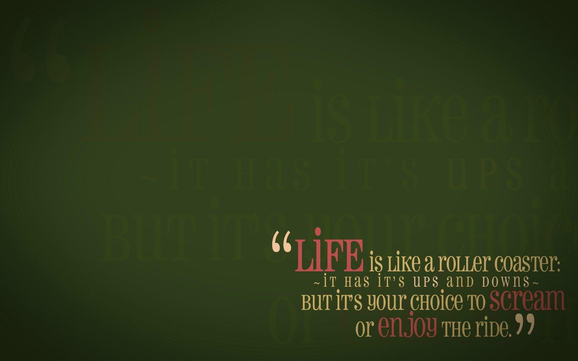 1920x1200 Free download Green quotes life enjoy wallpaper 1920x1200 11143