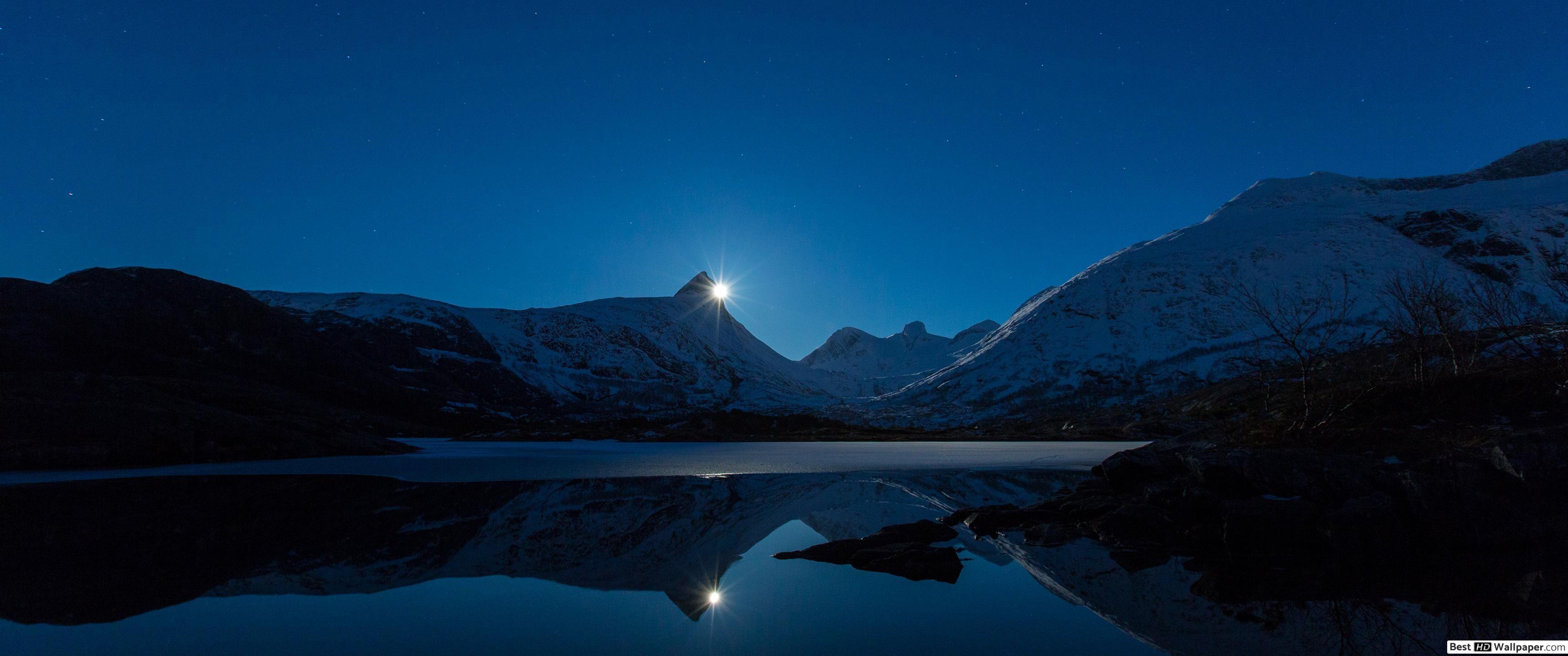 3440x1440 Reflection 4K HD wallpaper download
