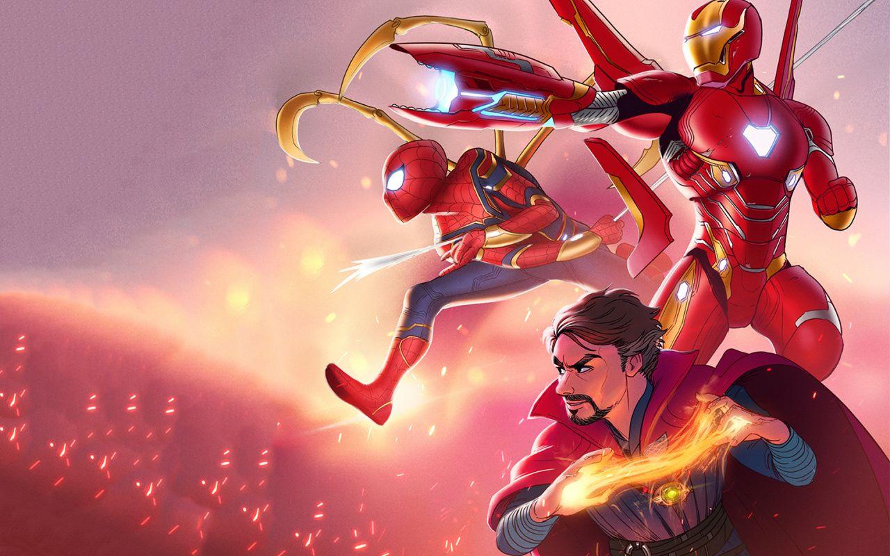 1280x800 Infinity War Spider Man Wallpaper