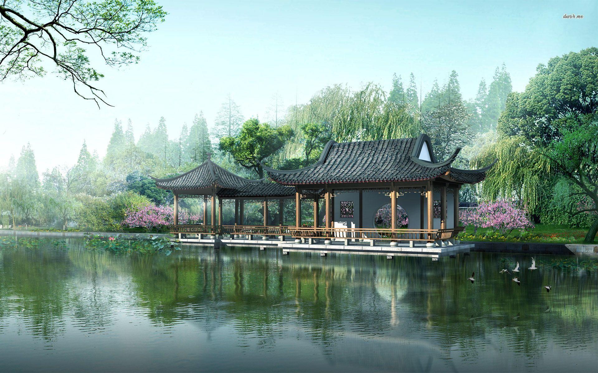 1920x1200 Japanese House Fantasy