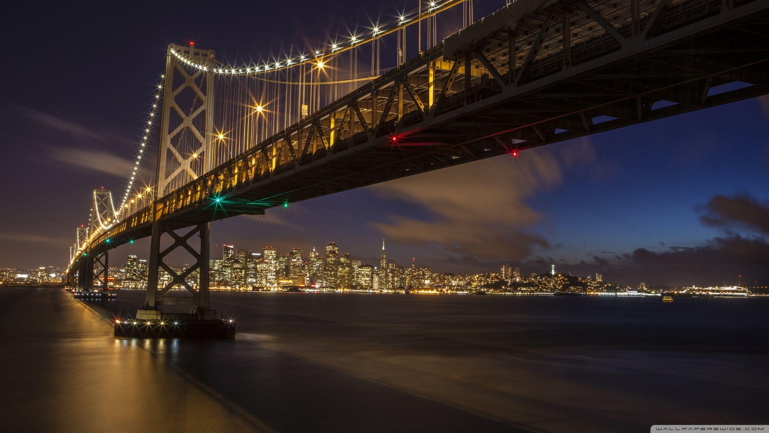 2560x1440 San Francisco Oakland Bay Bridge HD desktop wallpaper Widescreen