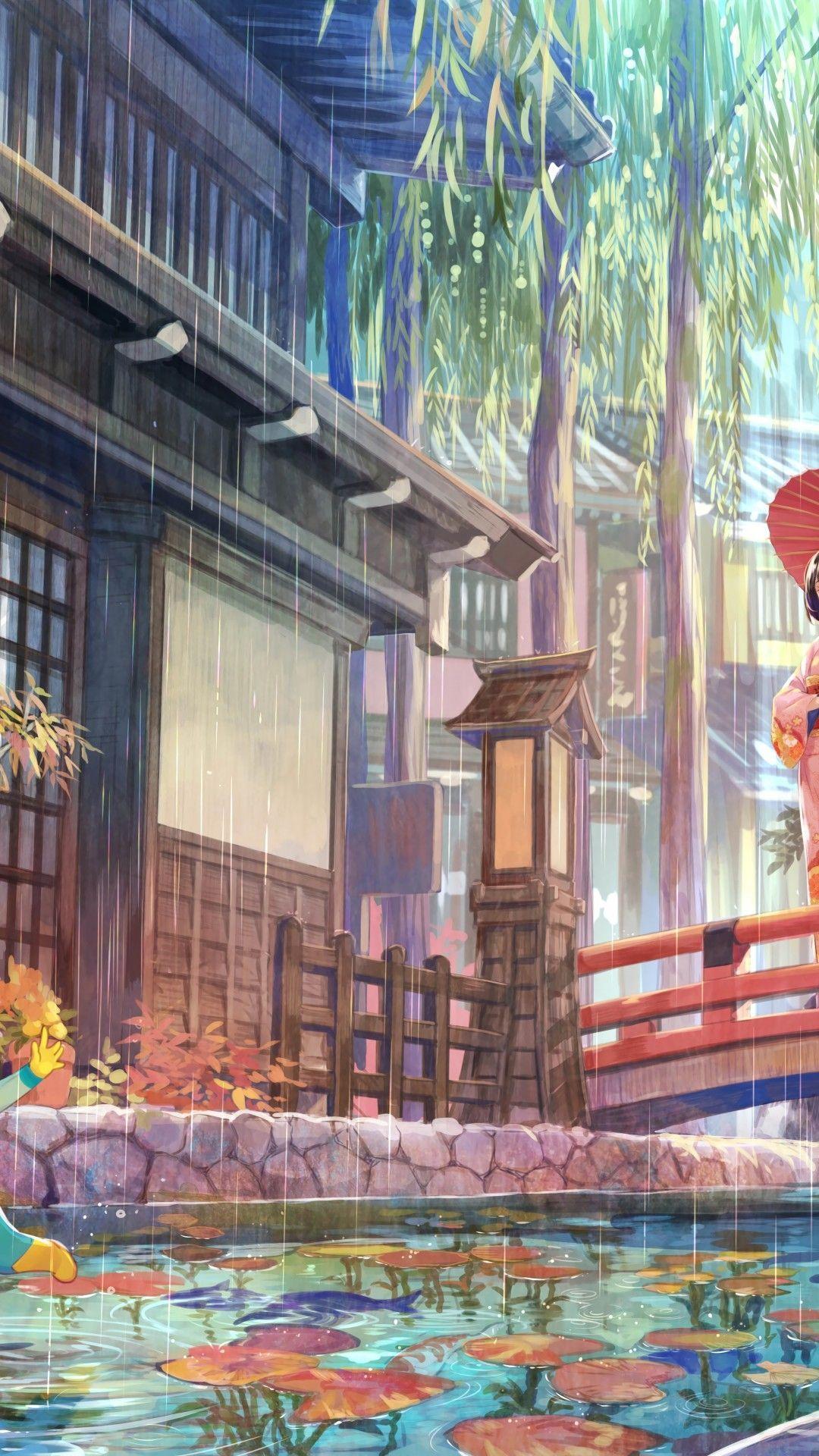 1080x1920 Japan Anime Background