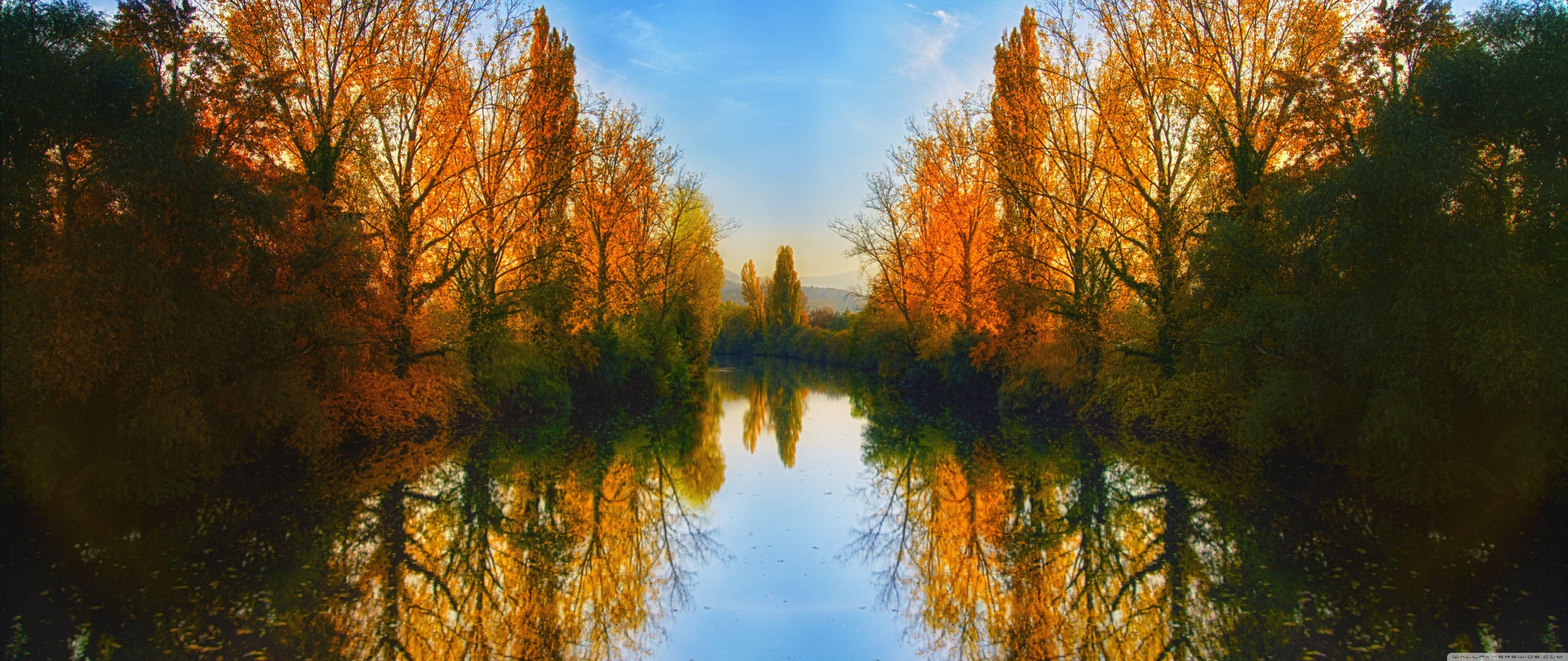 5120x2160 Mirroring Nature Photography Ultra HD Desktop Background Wallpaper
