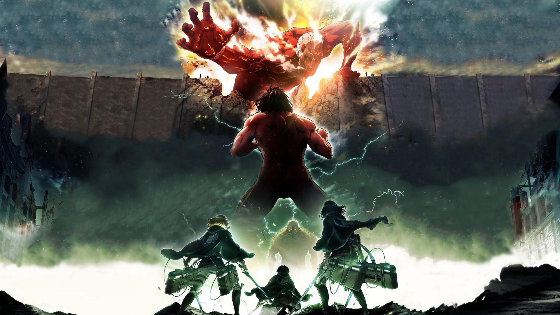 Attack Titan vs. Armored Titan (Attack on Titan) 4K Wallpaper iPhone HD  Phone #3530f