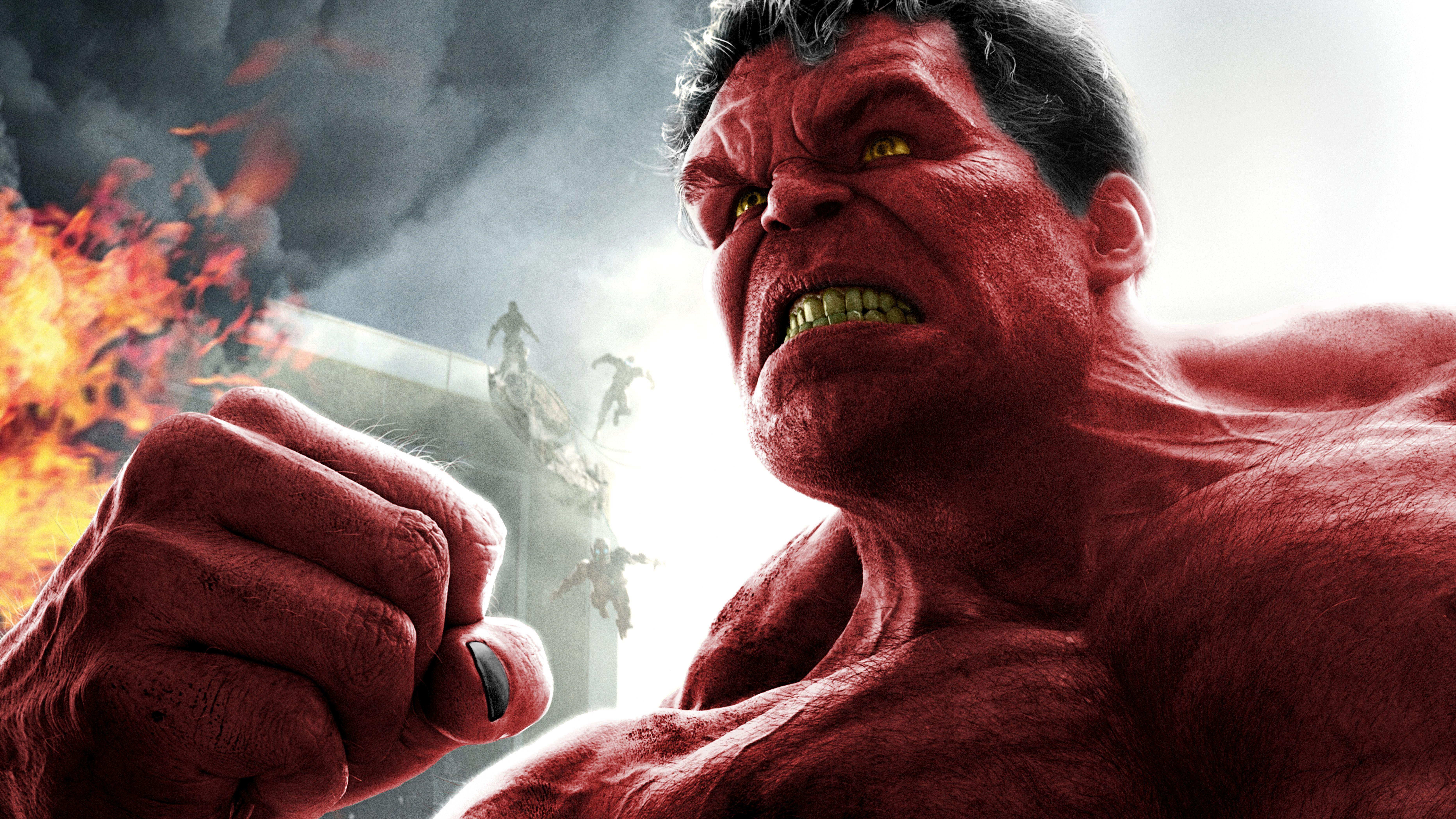 7451x4191 Red Hulk 8k, HD Superheroes, 4k Wallpaper, Image, Background