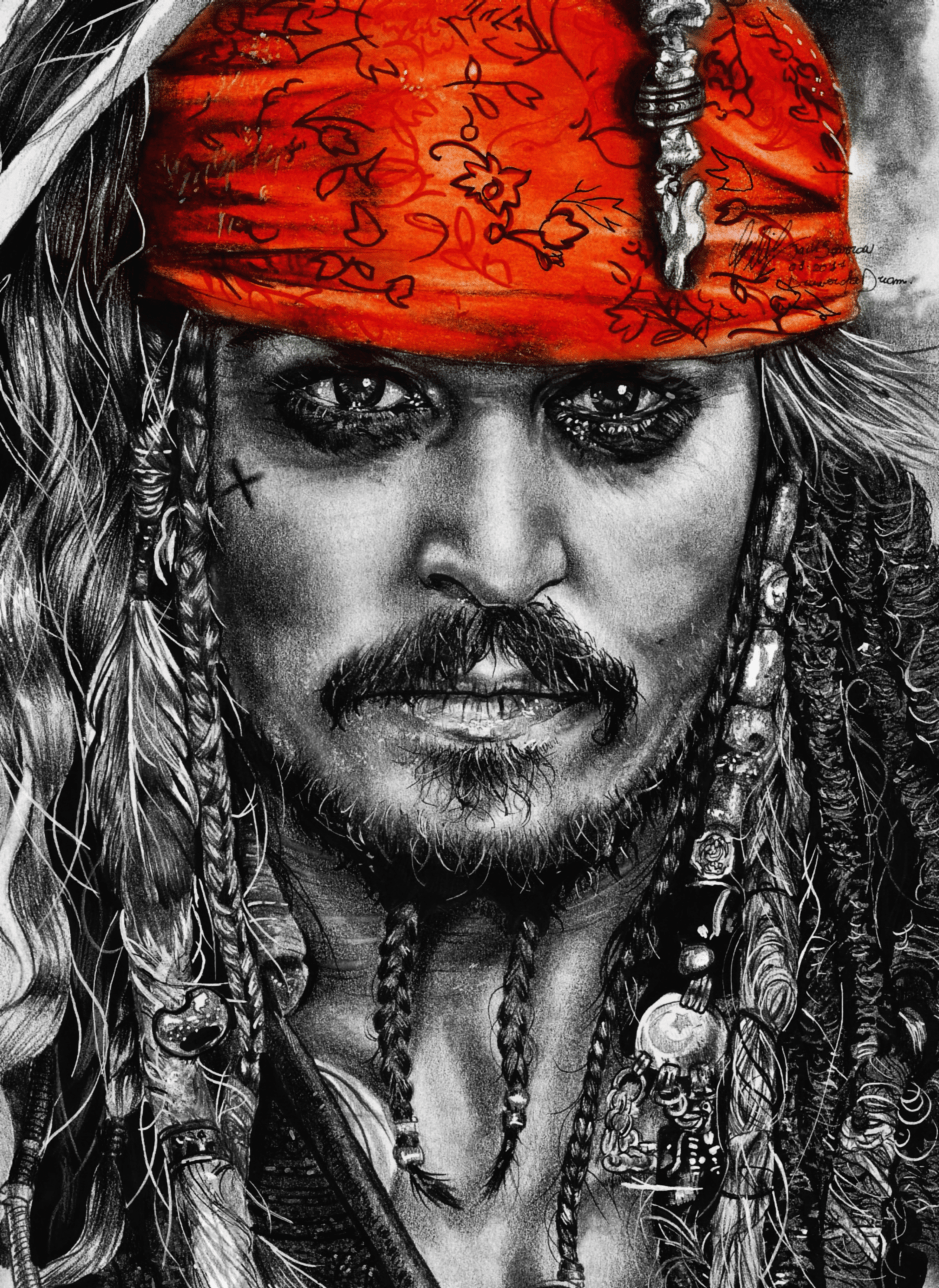 1593x2184 Jack Sparrow Wallpaper