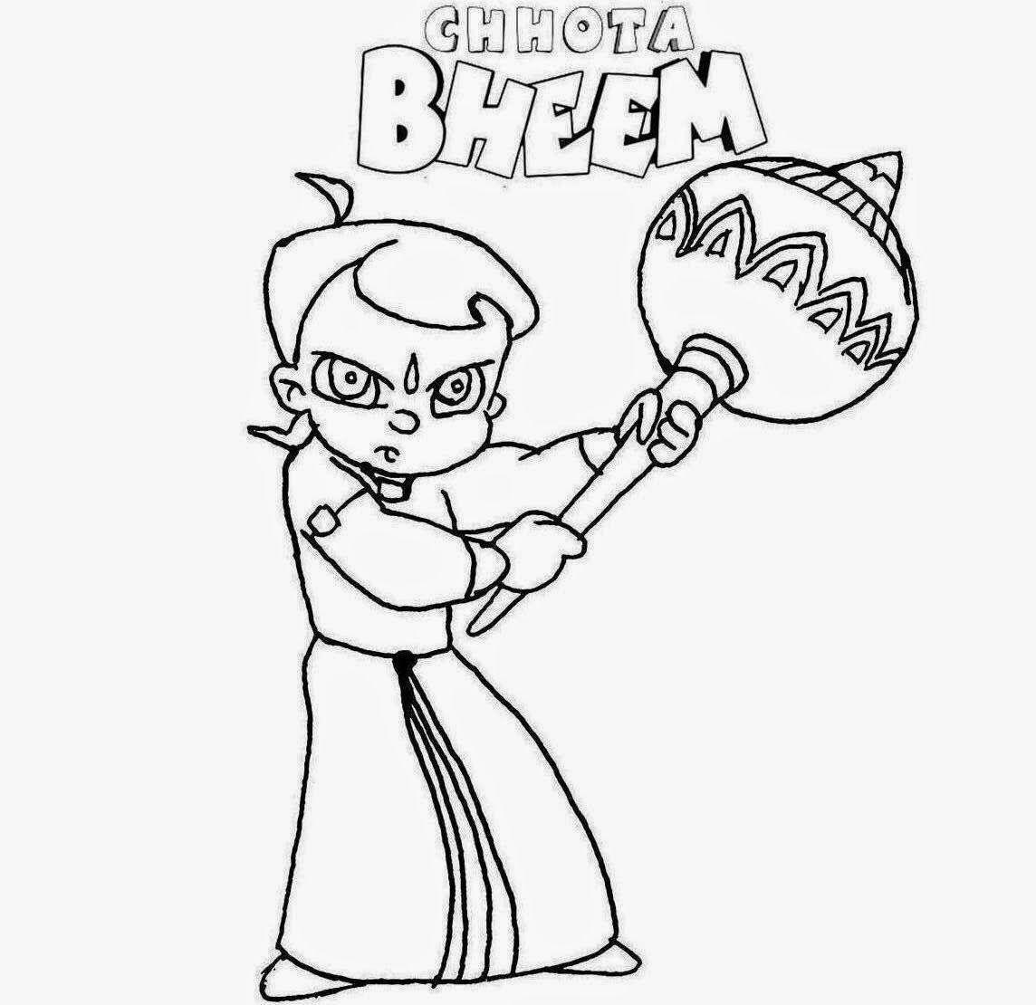 1144x1110 Chota Bheem For Kids Colour Drawing HD Wallpaper drawing