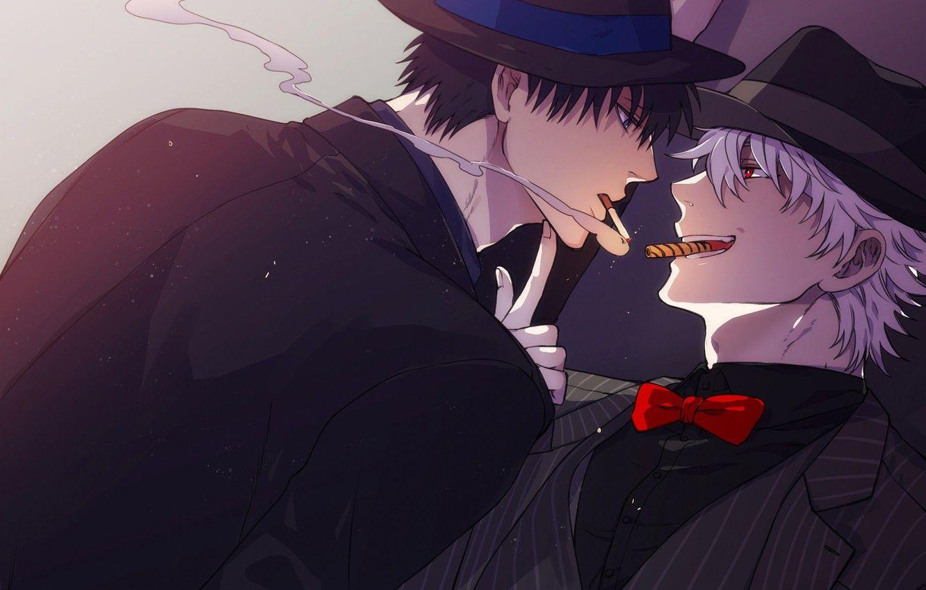 1332x850 Wallpaper Gintama, Hijikata Toushirou, Sakata Gintoki image for desktop, section прочее