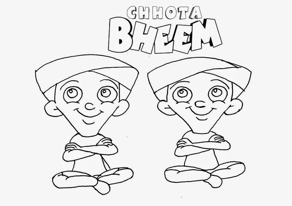 1200x848 Colour Drawing Free Wallpaper: Pogo Cartoon Chota Bheem Coloring