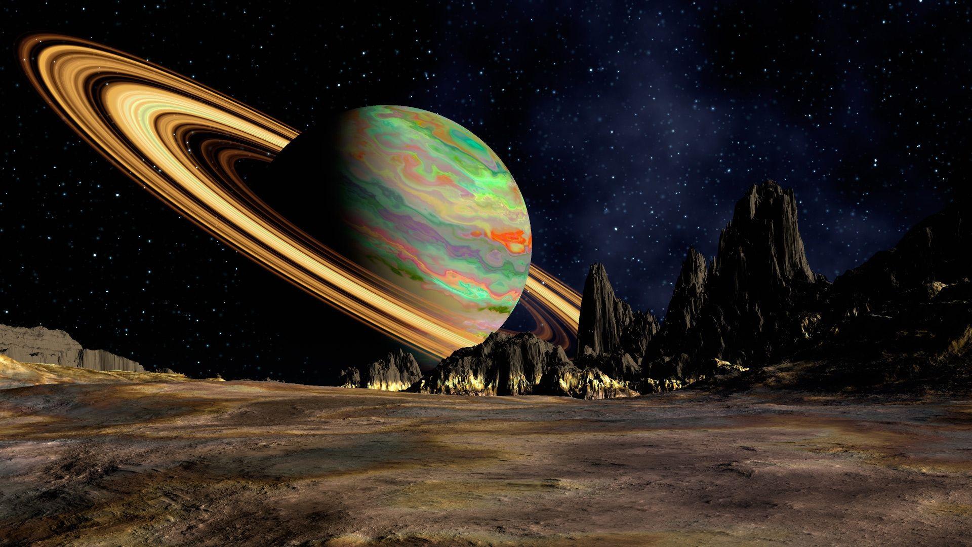 1920x1080 Download Wallpaper 1920x1080 planet, saturn, space, ring Full HD