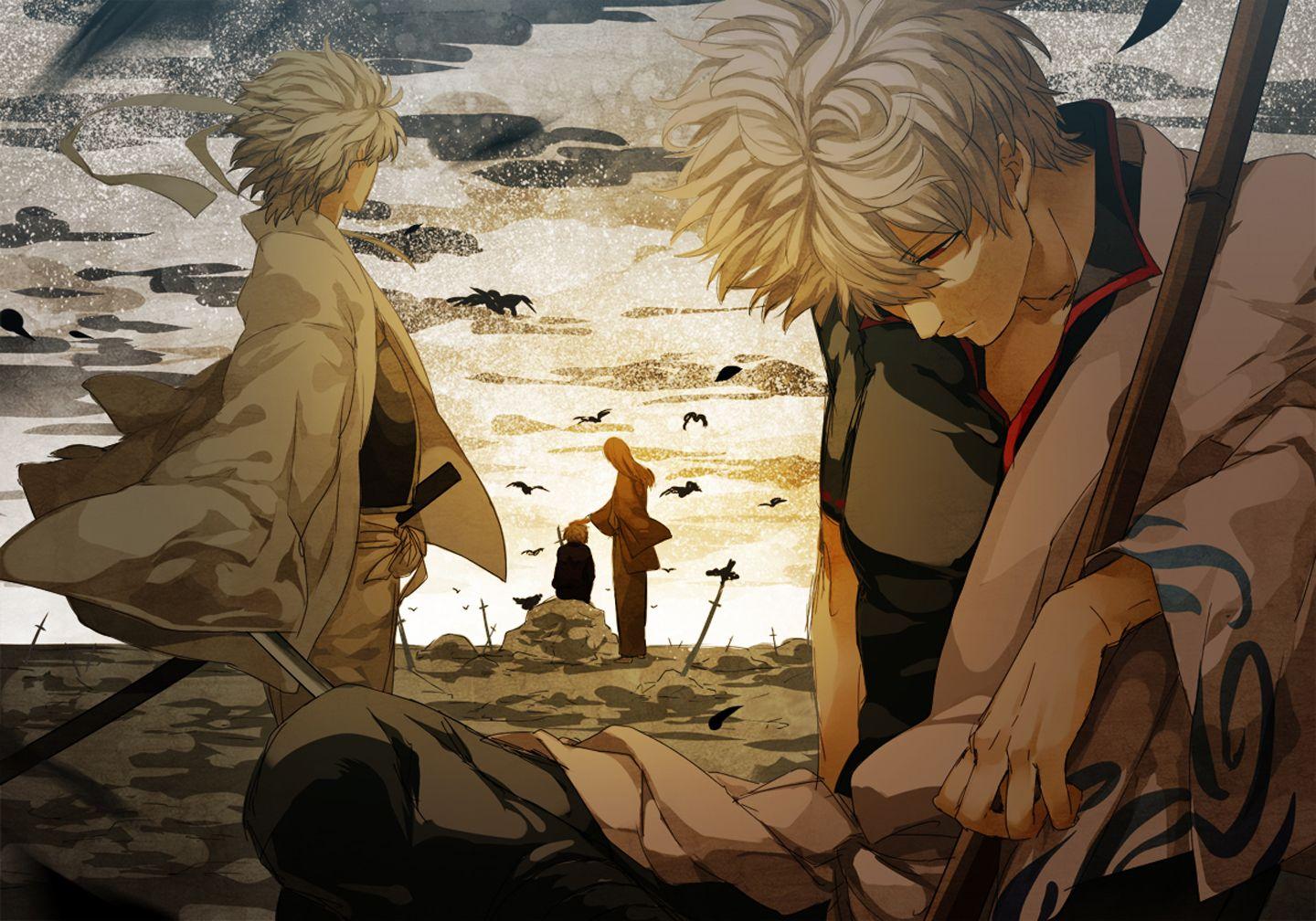 1440x1008 hd wallpaper: Gintoki Samurai Gintama 1323