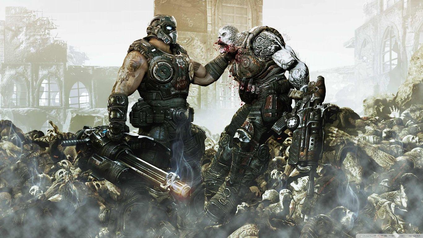 1366x768 Gears of War 3 Ultra HD Desktop Background Wallpaper for 4K UHD TV