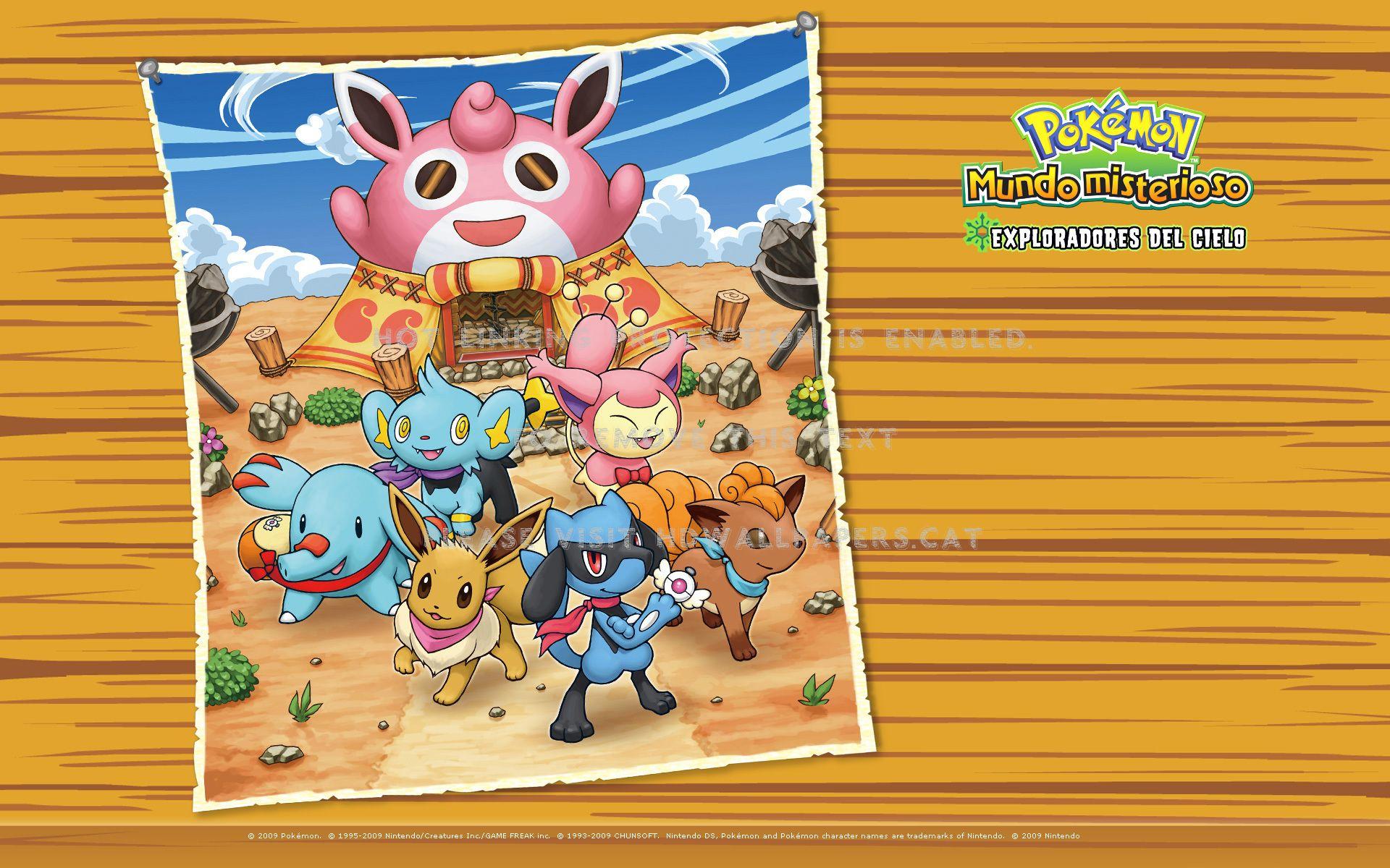 1920x1200 pokemon lucario team red shinx anime
