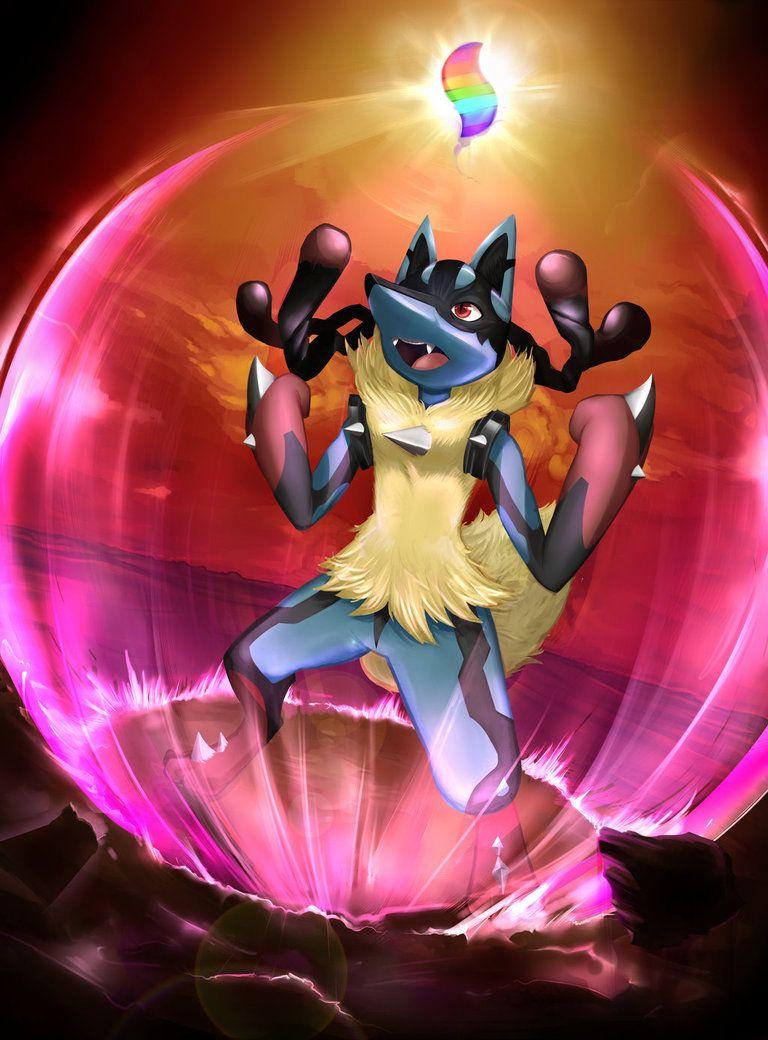 768x1040 Free download Pokemon Mega Lucario by JacyA [768x1040]