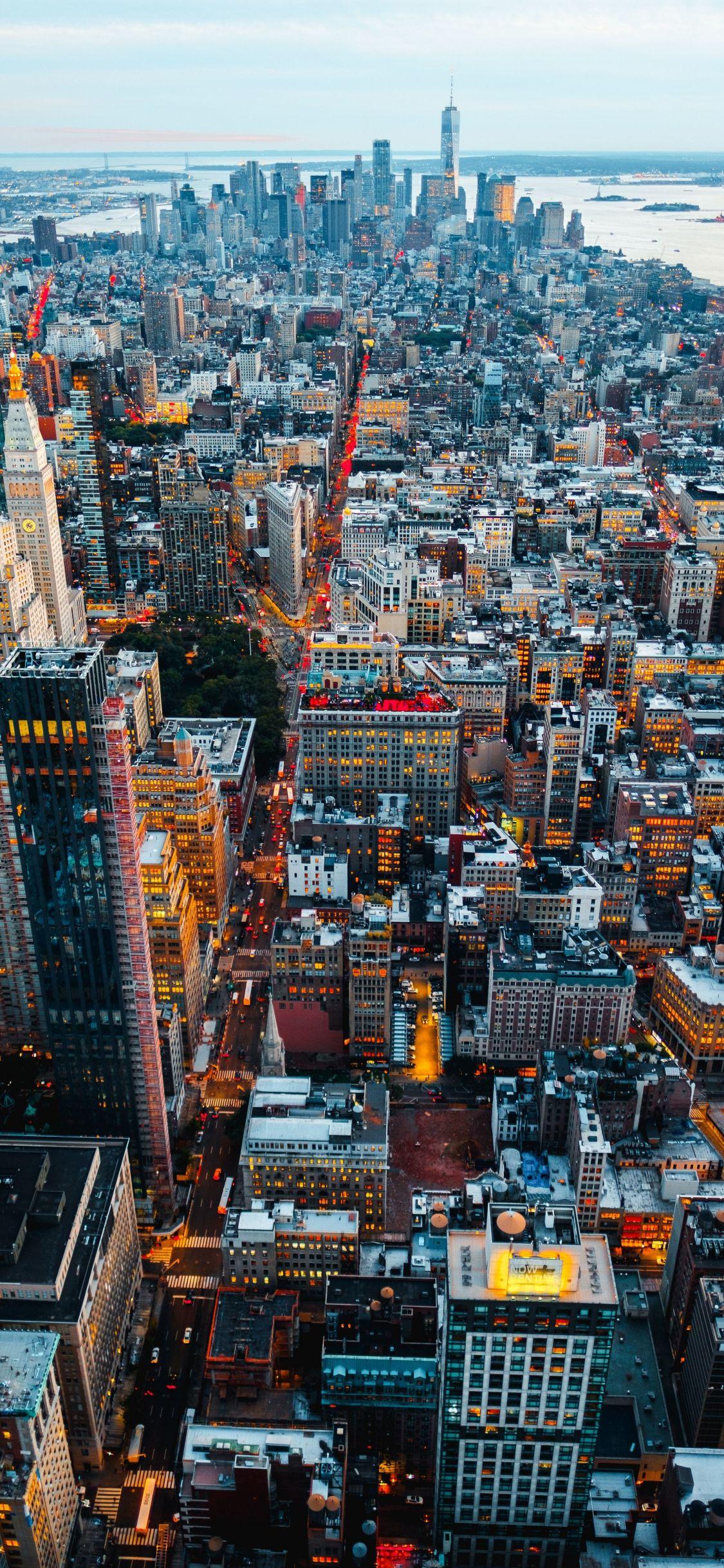 1125x2436 Download 1125x2436 wallpaper cityscape, skyscrapers, city