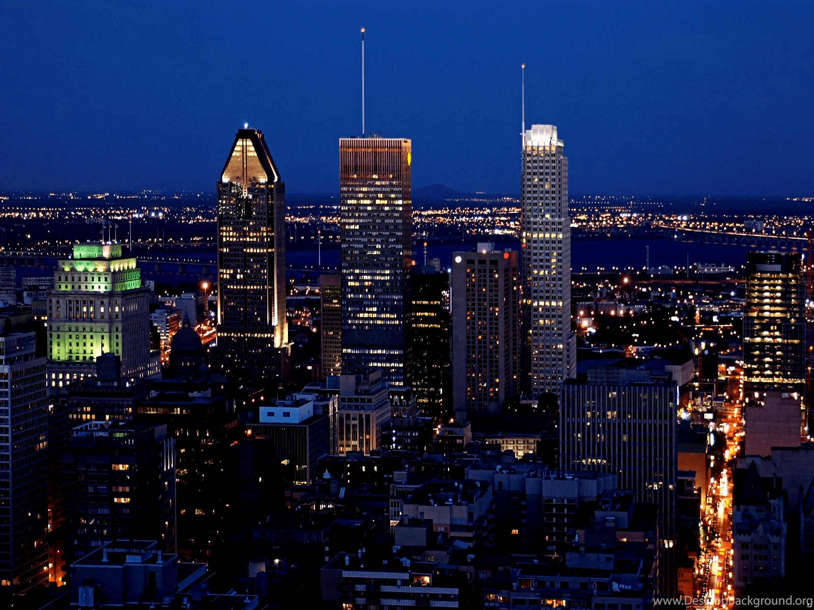 1600x1200 Little Tidal Pools Wallpaper, Montreal Night Skyline Wallpaper