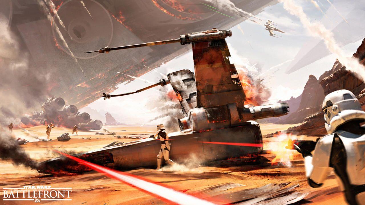 1280x720 Battle of Jakku Wallpaper (edited 4K, 1080p)
