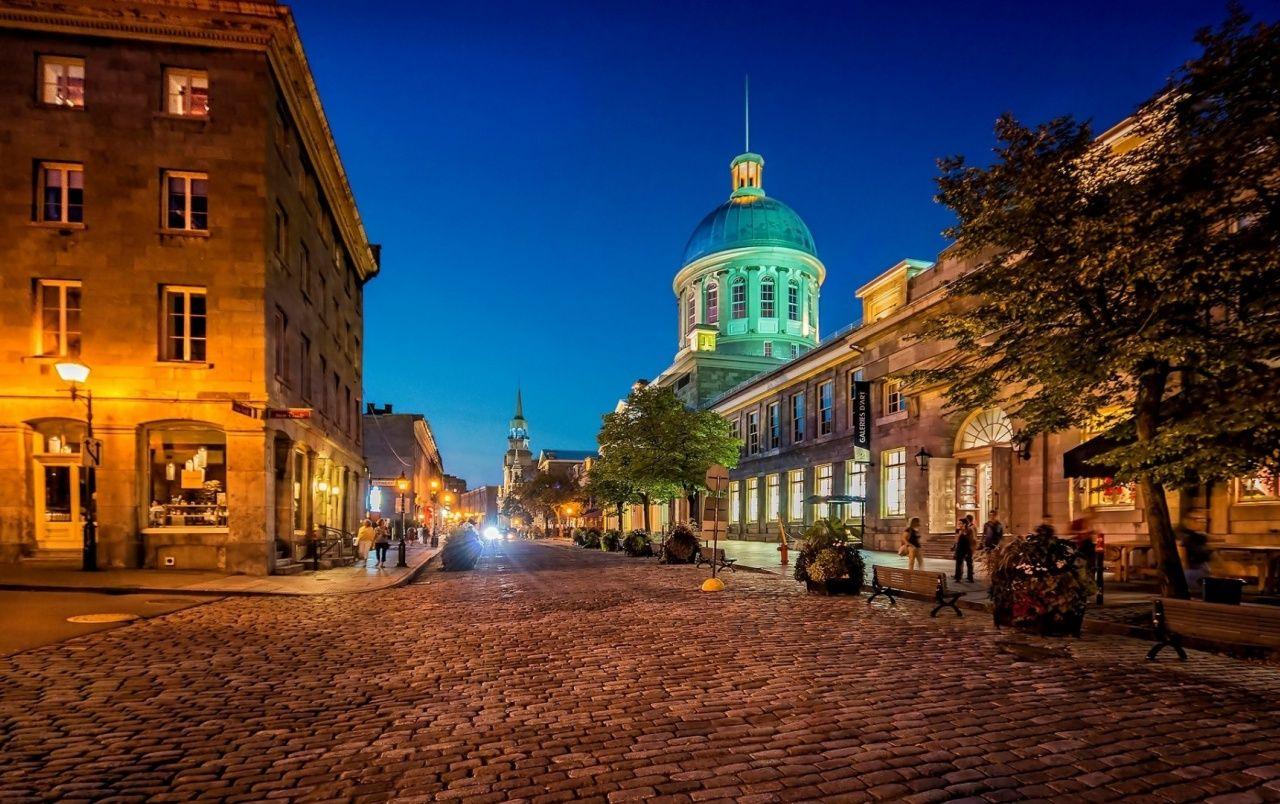 1280x804 Montreal Street at Night wallpaper. Montreal Street at Night