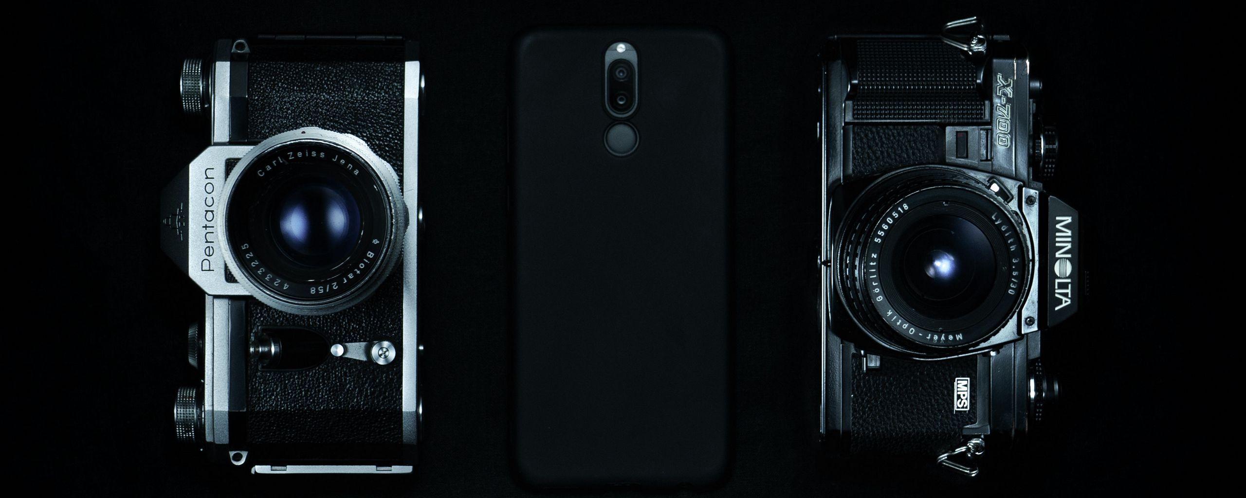2560x1024 Download wallpaper 2560x1024 cameras, vintage, smartphone, retro
