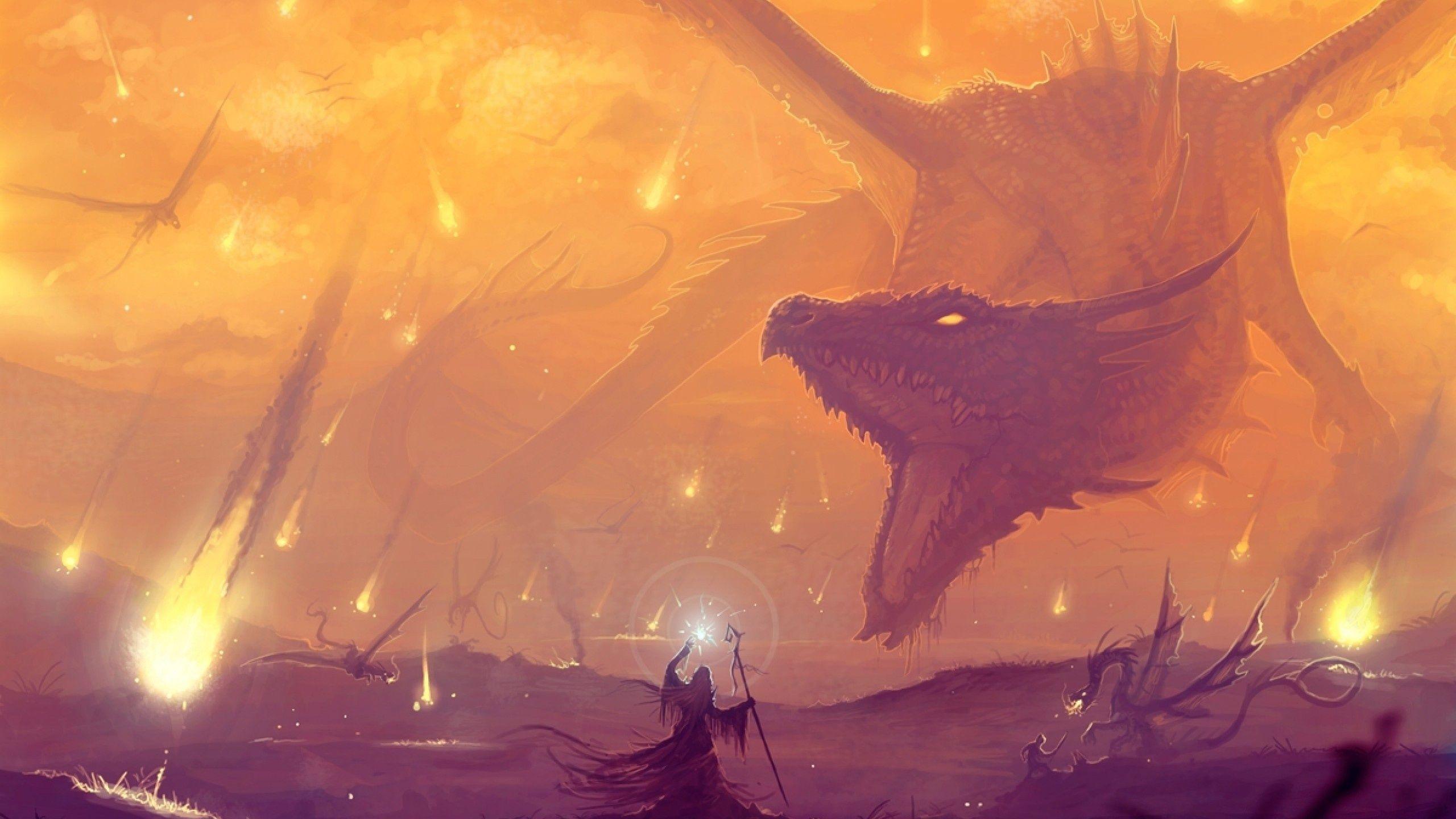 2560x1440 Dragon desktop PC and Mac wallpaper