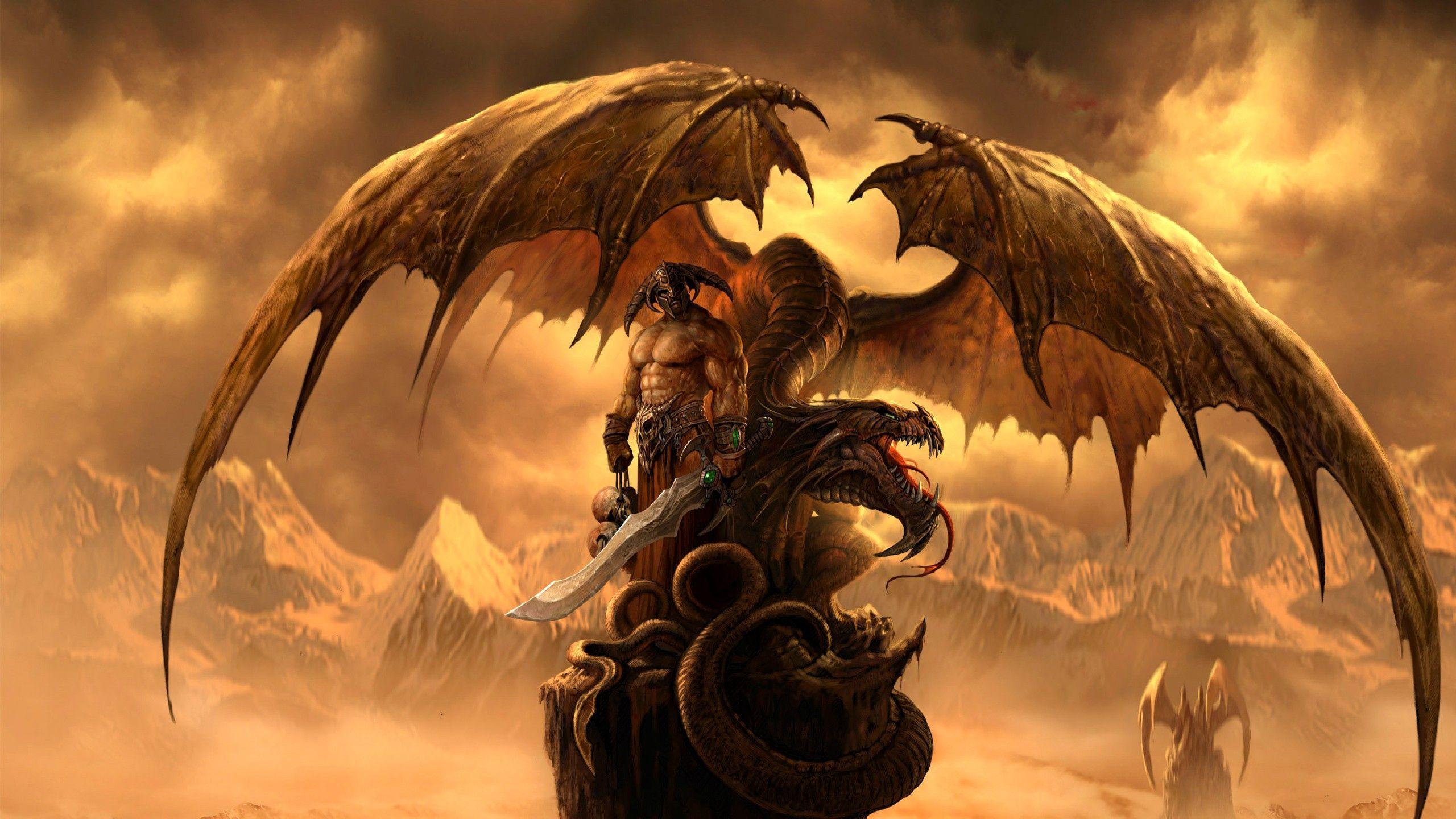 2560x1440 Wallpaper Of Dragons