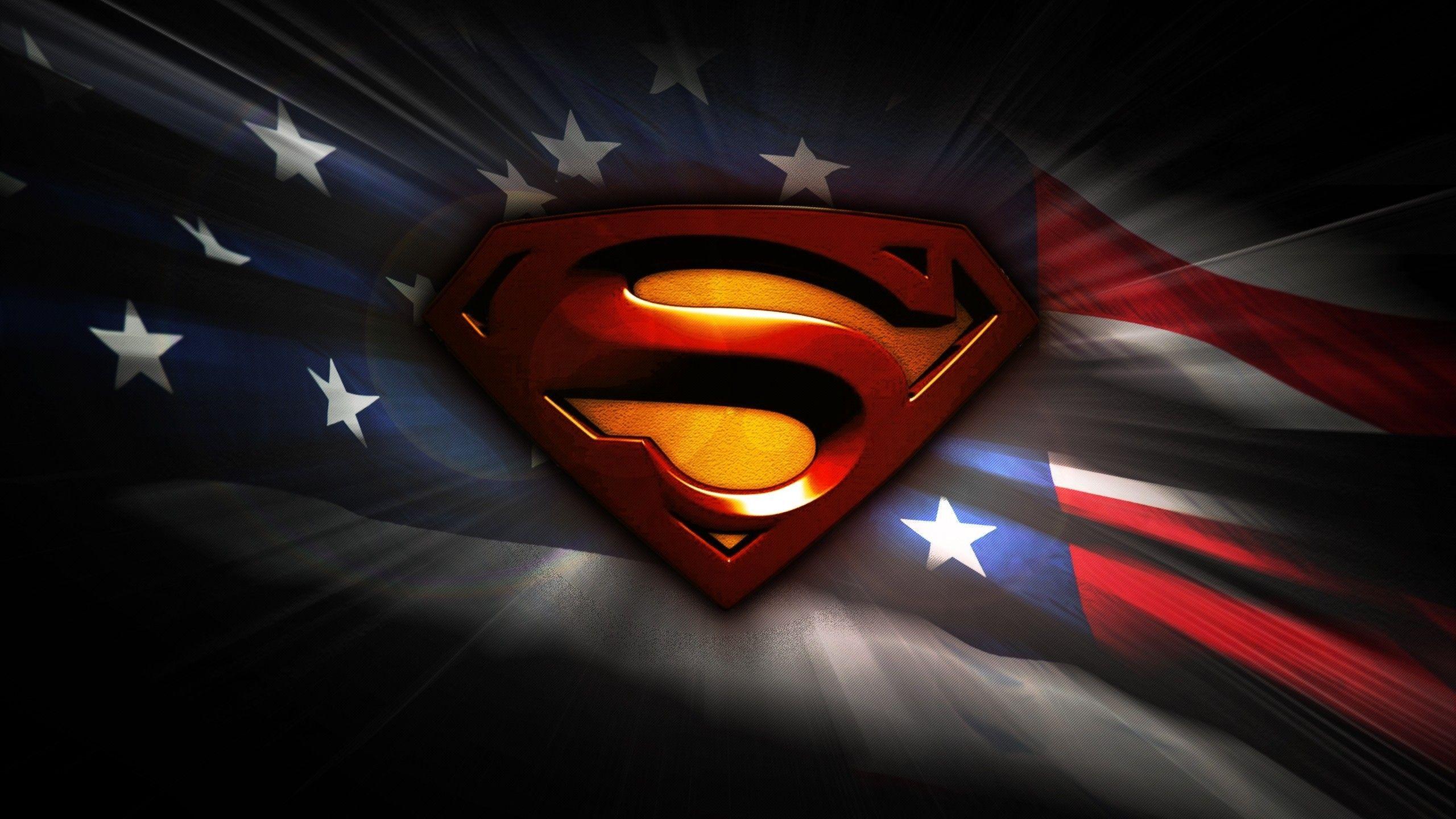 2560x1440 Download 2560x1440 Superman, Usa National Flag, Superhero Movies