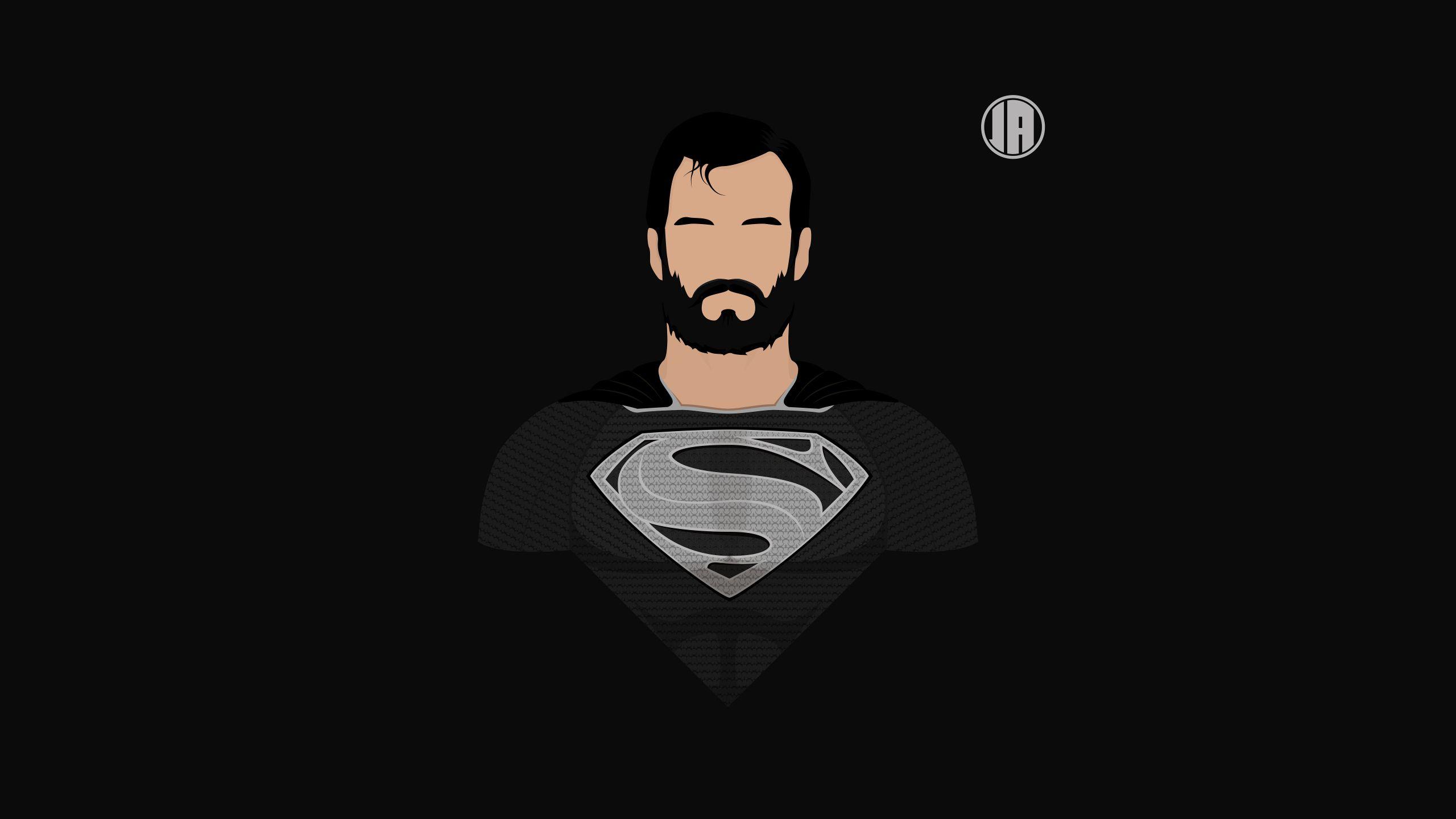 2560x1440 Download 2560x1440 wallpaper superman, minimalism, superhero, art