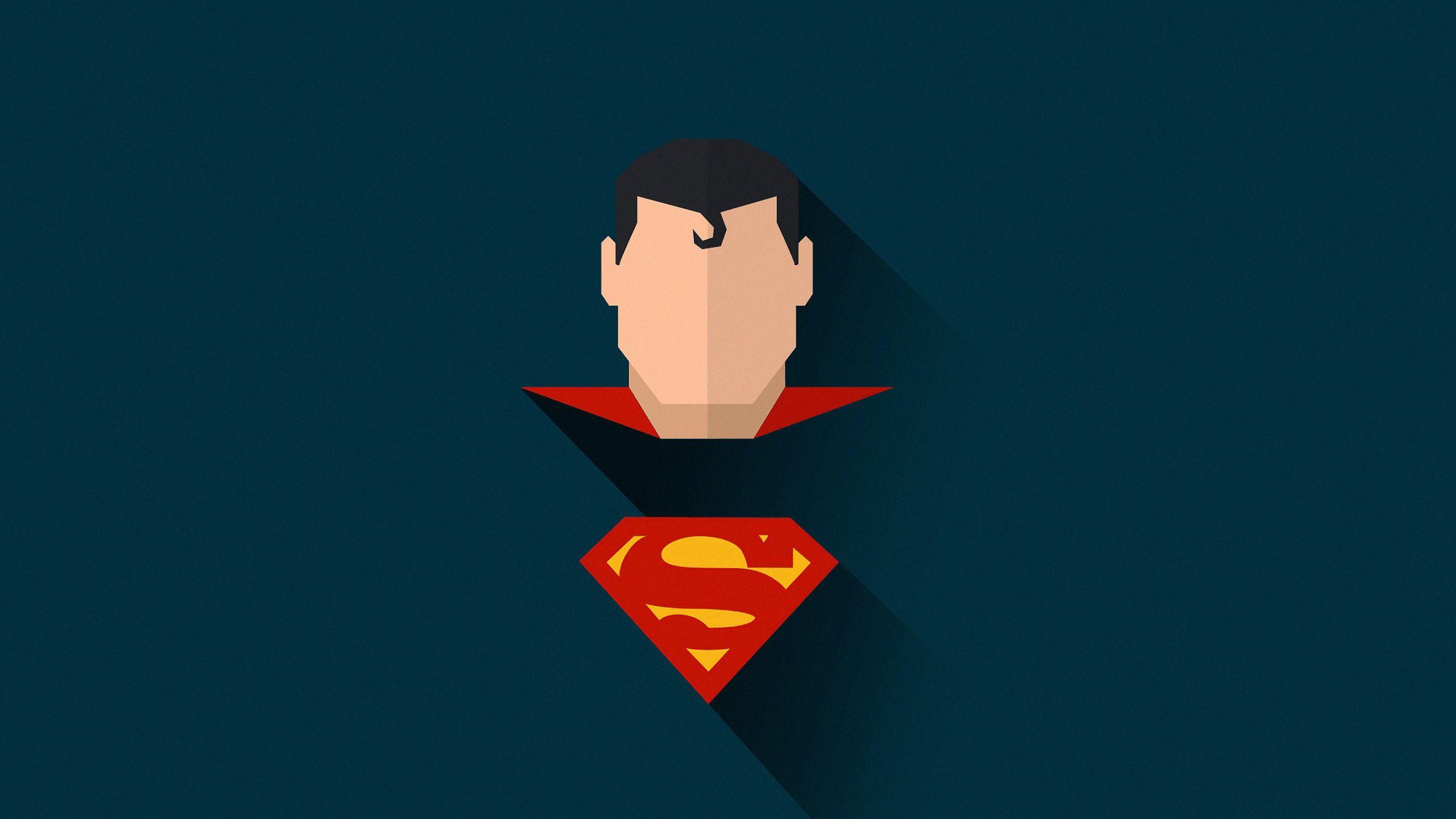 2560x1440 Superman Minimal 1440P Resolution Wallpaper, HD