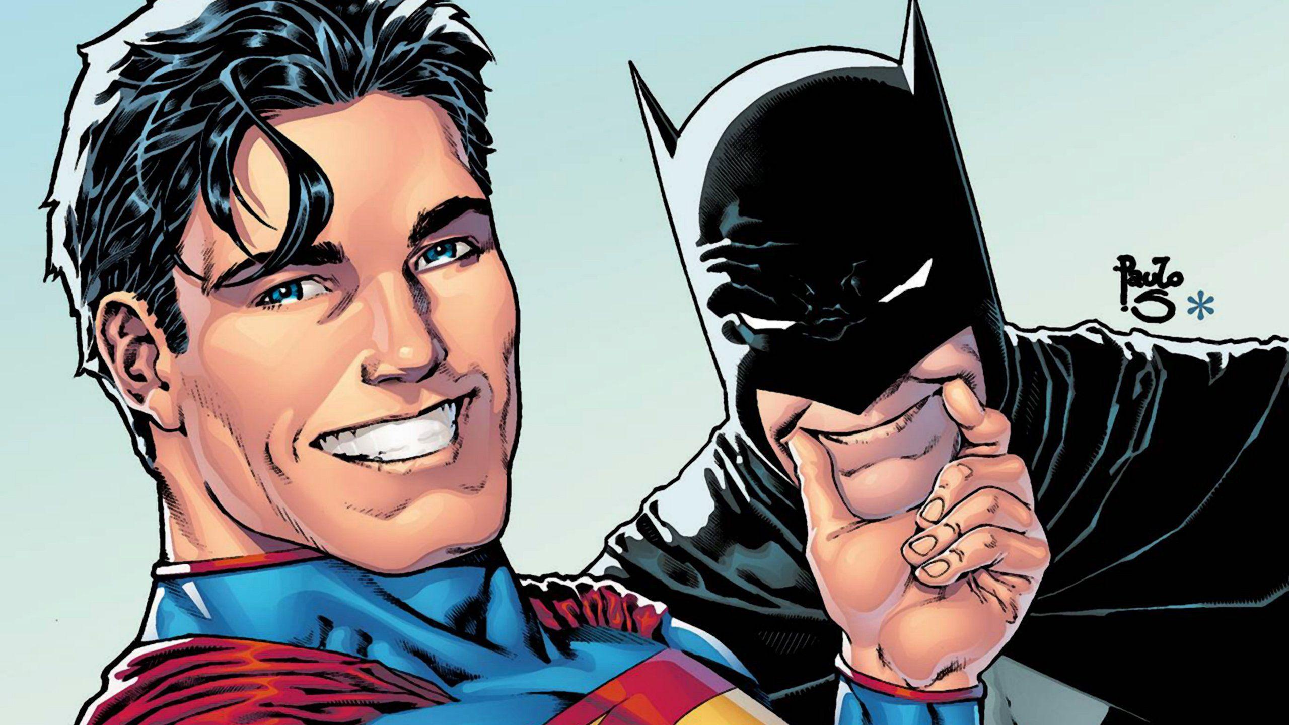 2560x1440 Superman and Batman Selfie wallpaperx1440
