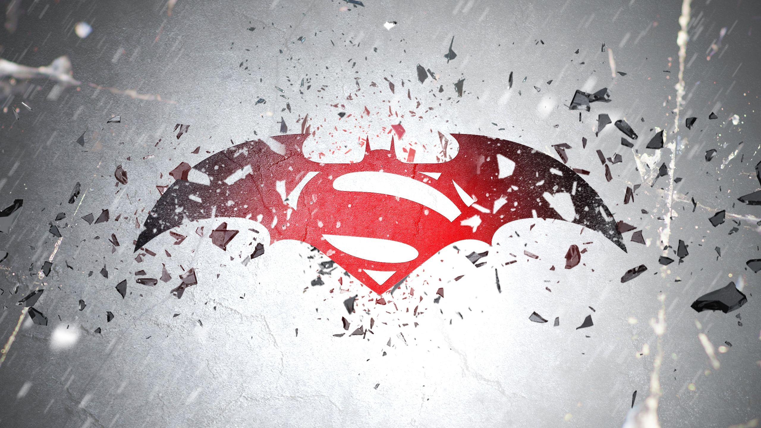 2560x1440 Batman vs Superman Awesome Logo 2560x1440 HDTV Wallpaper