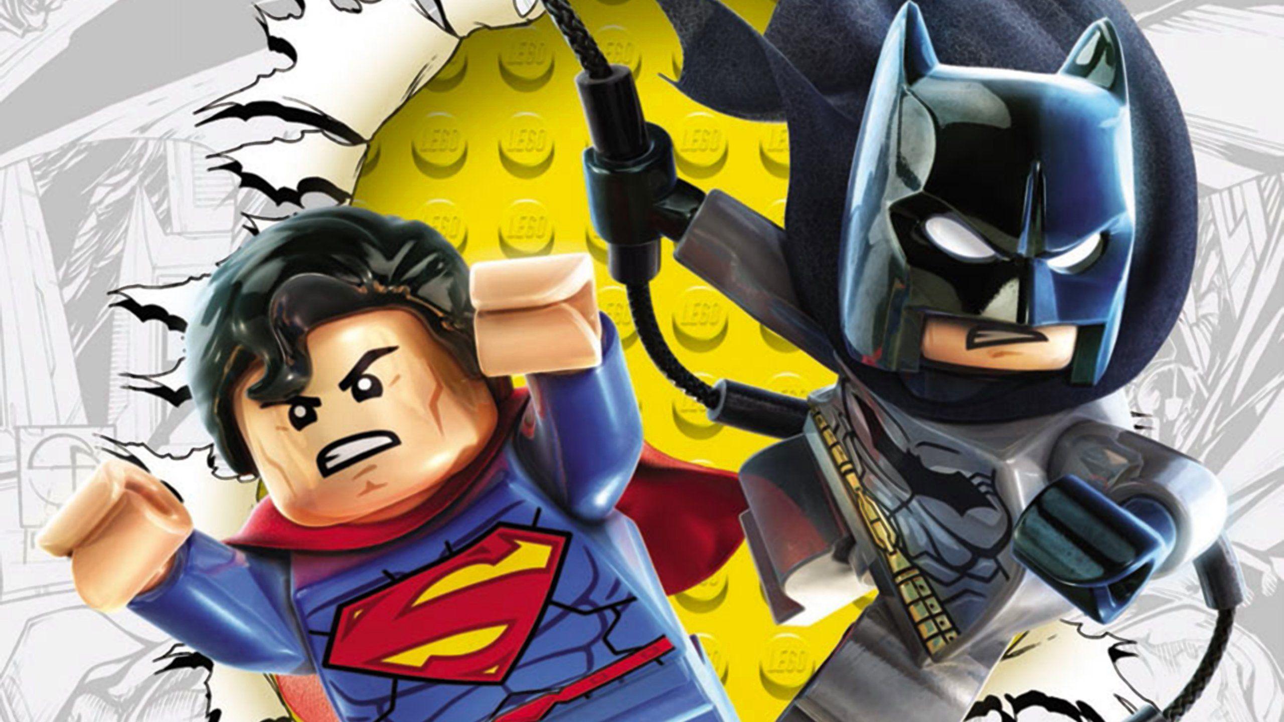 2560x1440 Lego Superman and Batman wallpaperx1440